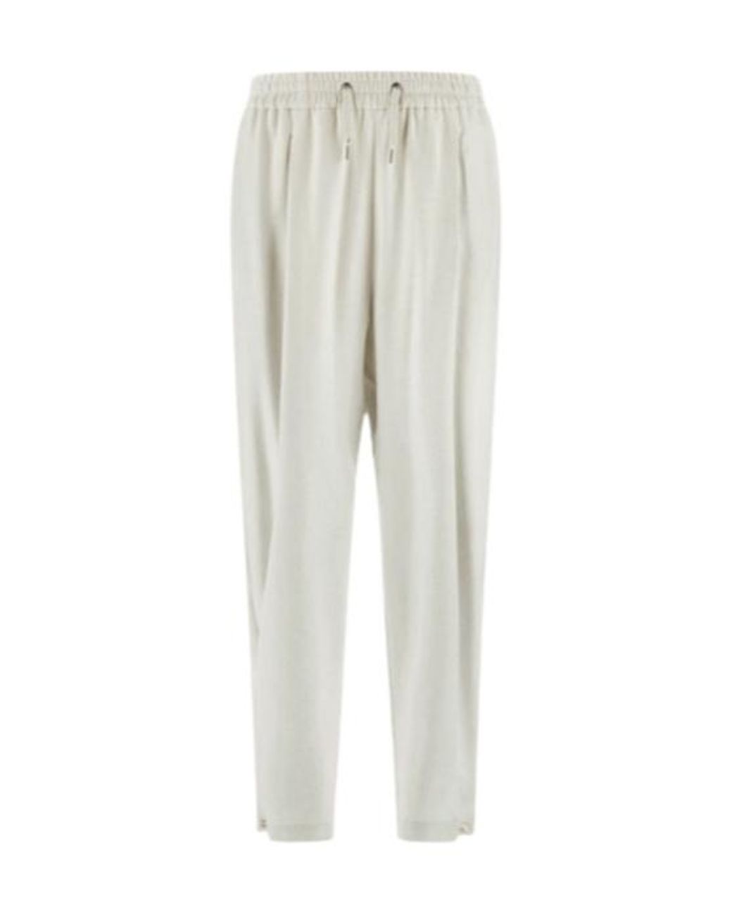 Herno Gray Elastic Waist Drawstring Trousers