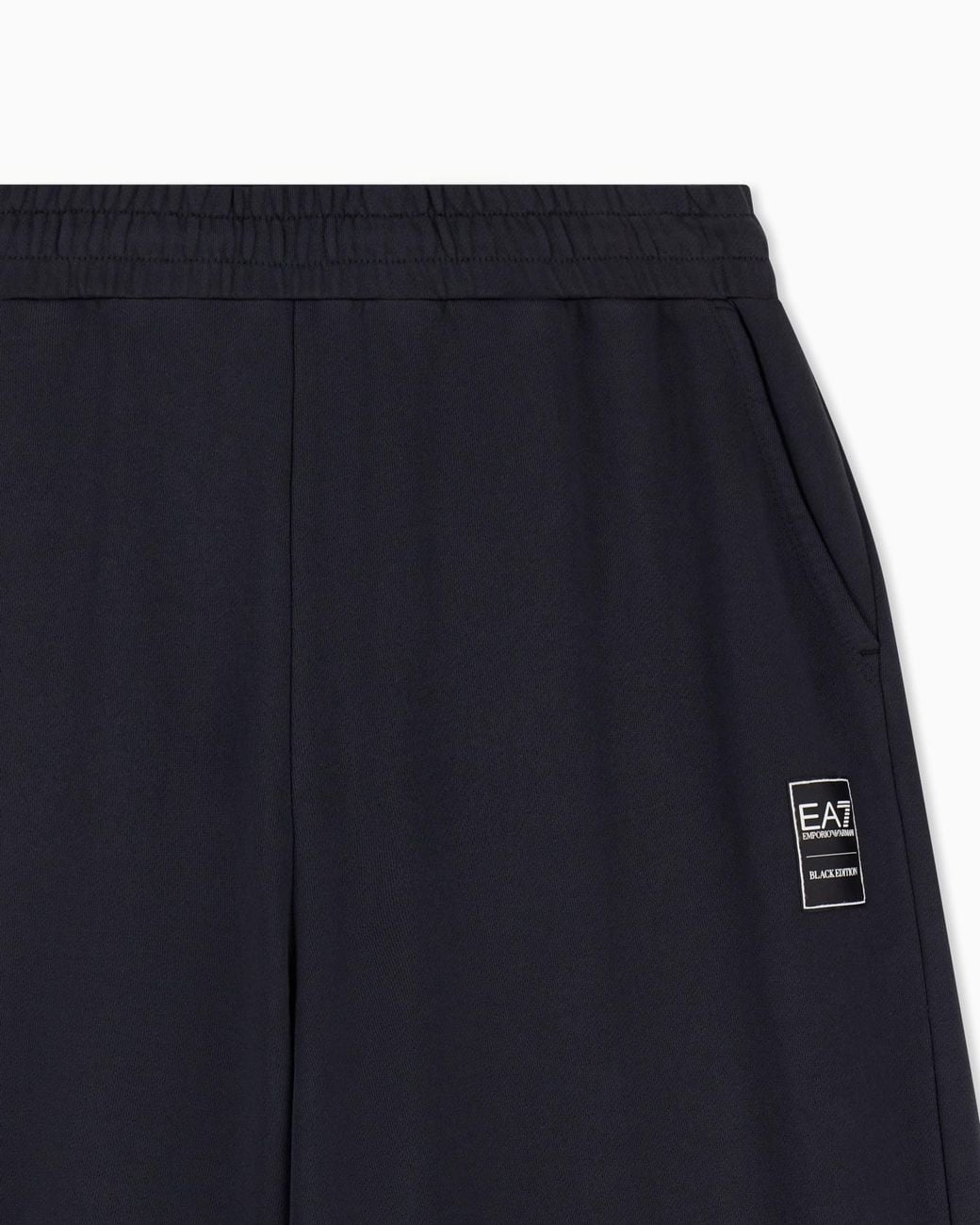 Emporio Armani Blue Logo-Patch Track Pants for men
