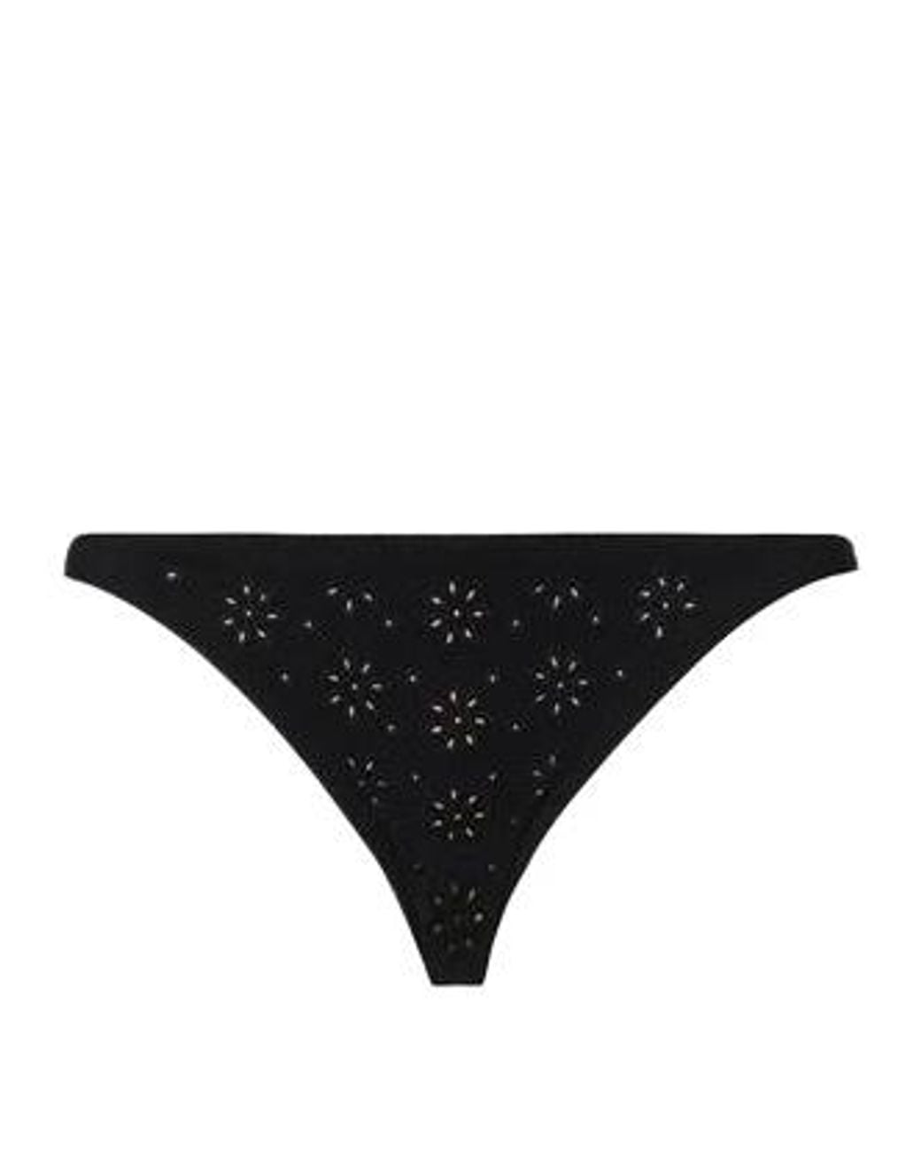 Tory Burch Black Solid Color Stretch Bikini Bottoms