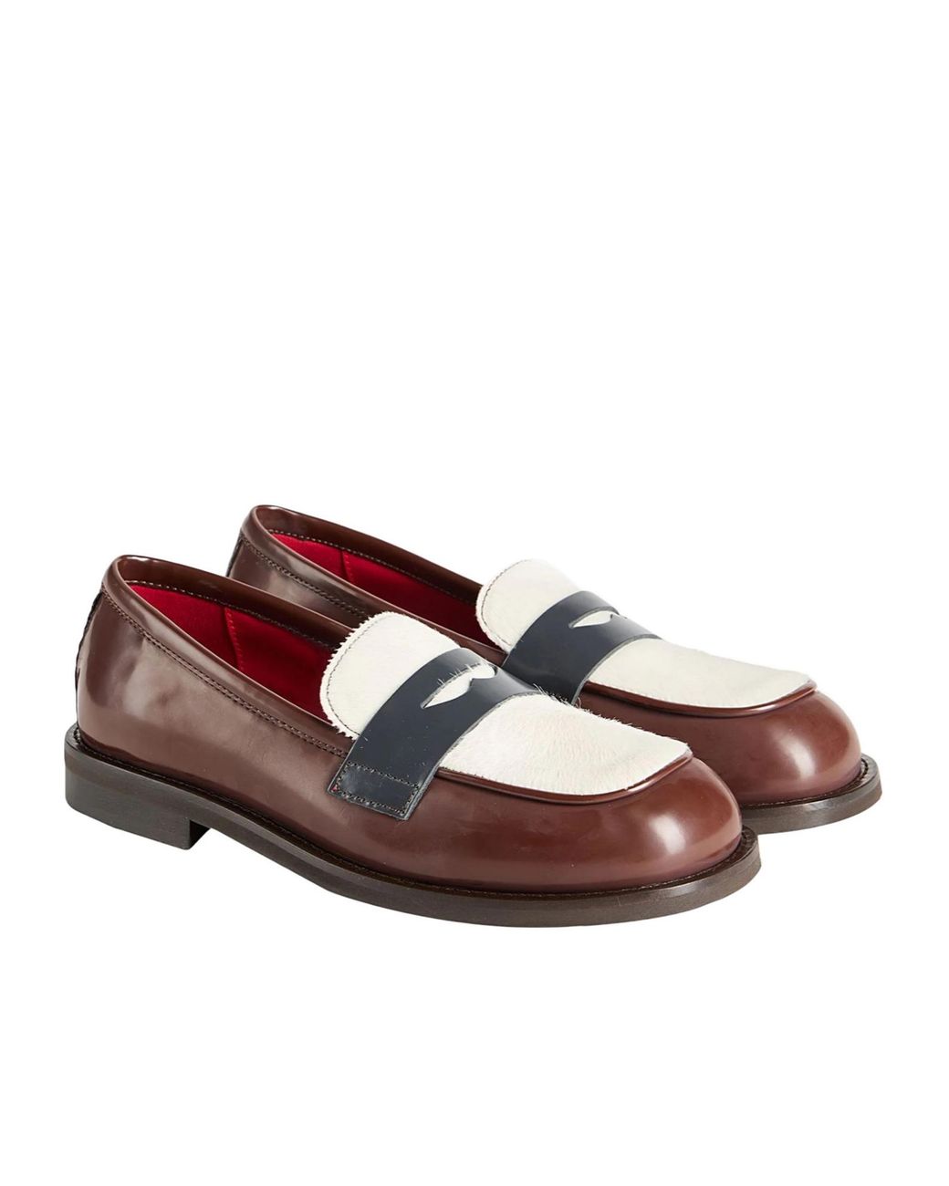 MAX&Co. Brown Multi-Colored Loafers