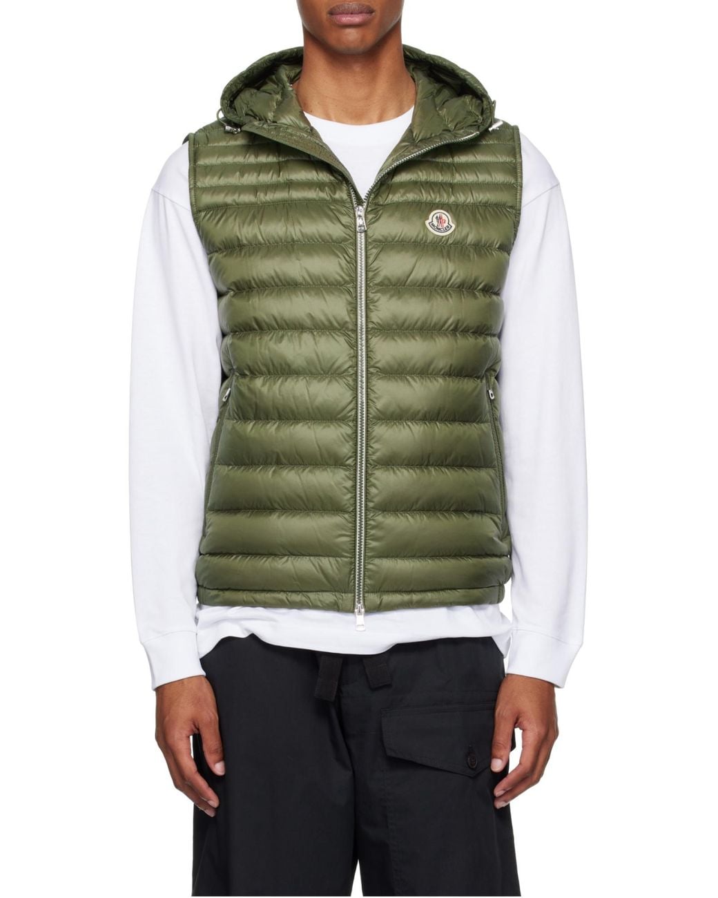 Moncler Green Orant Padded Gilet for men