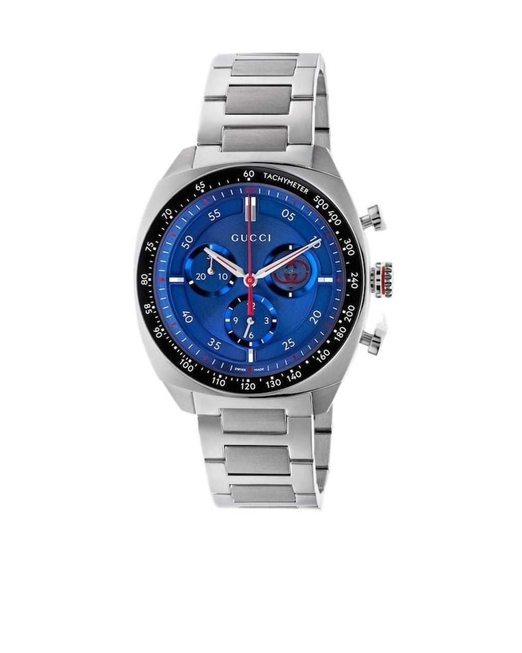 Gucci Blue Interlocking Watch, 41Mm for men