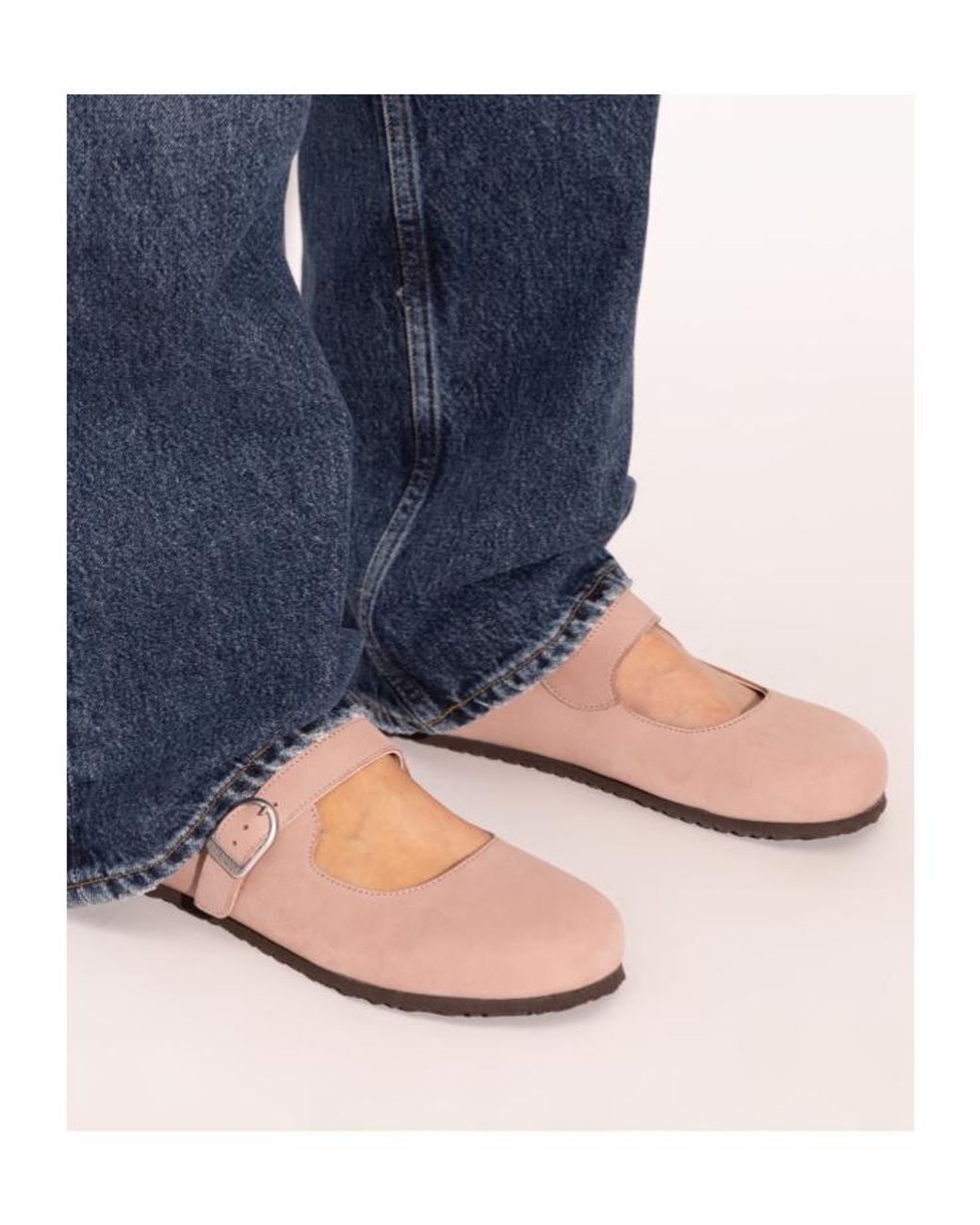 Birkenstock Pink Santan Clarita Flat Shoes