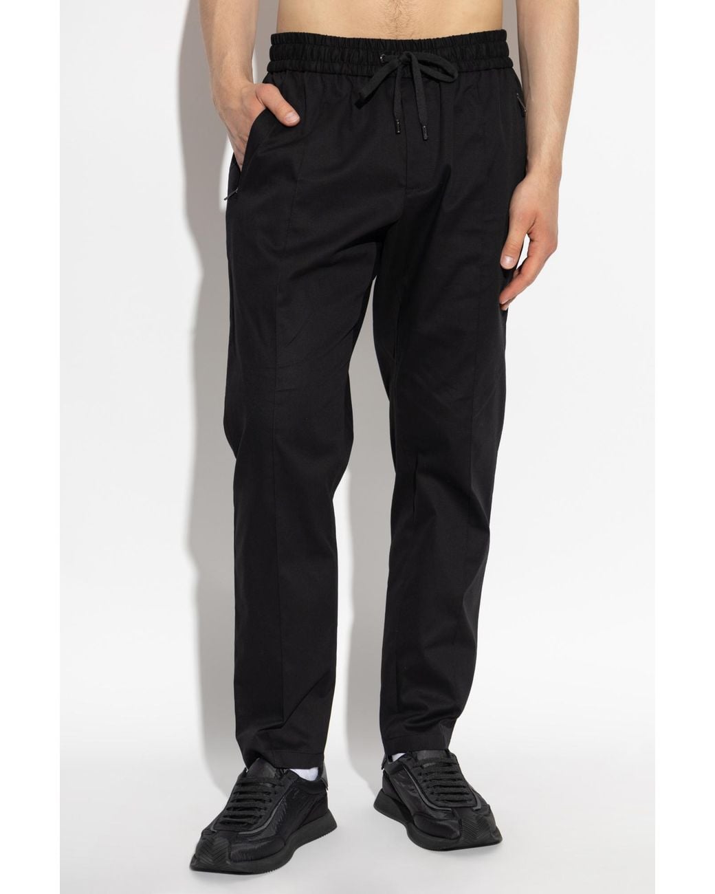 Dolce & Gabbana Black Loose-Fit Trousers for men