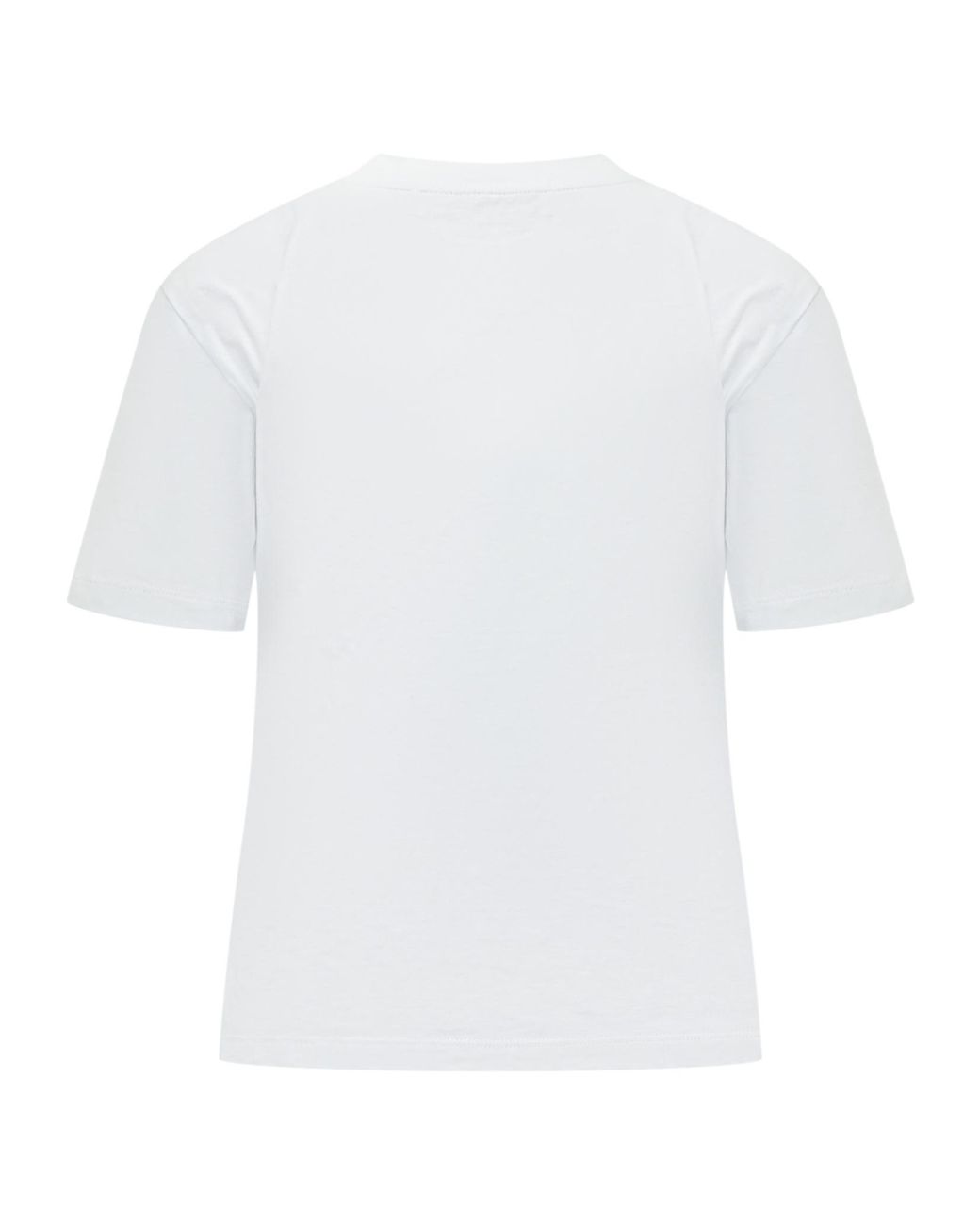 MSGM White ロゴパッチ Tシャツ