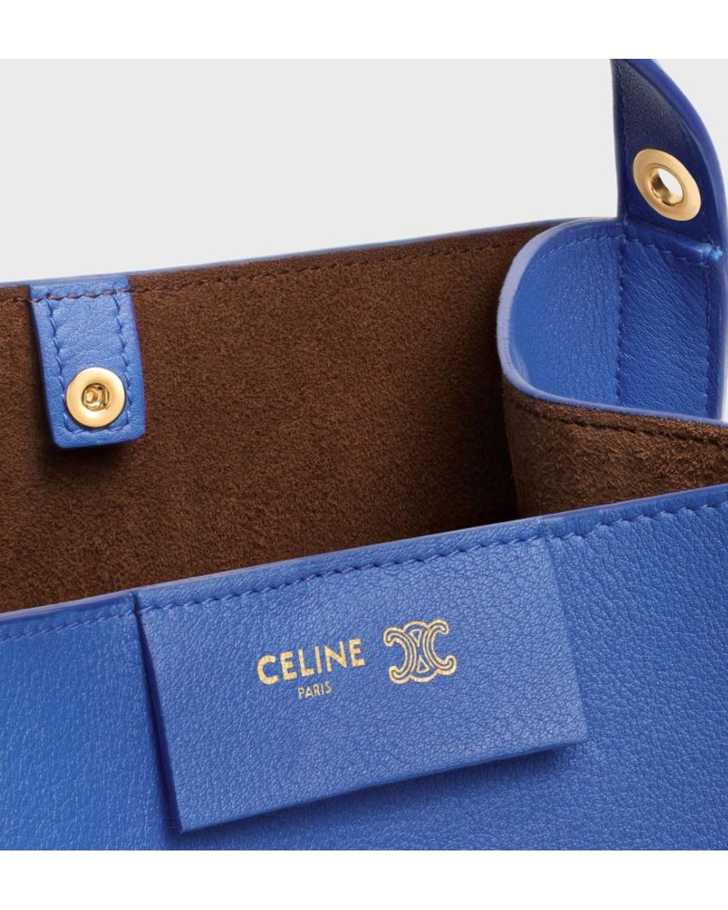 Céline Blue Small Cube Bag