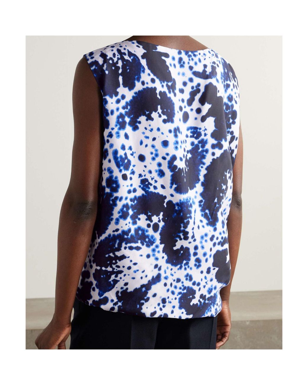 Dries Van Noten Blue Printed Top