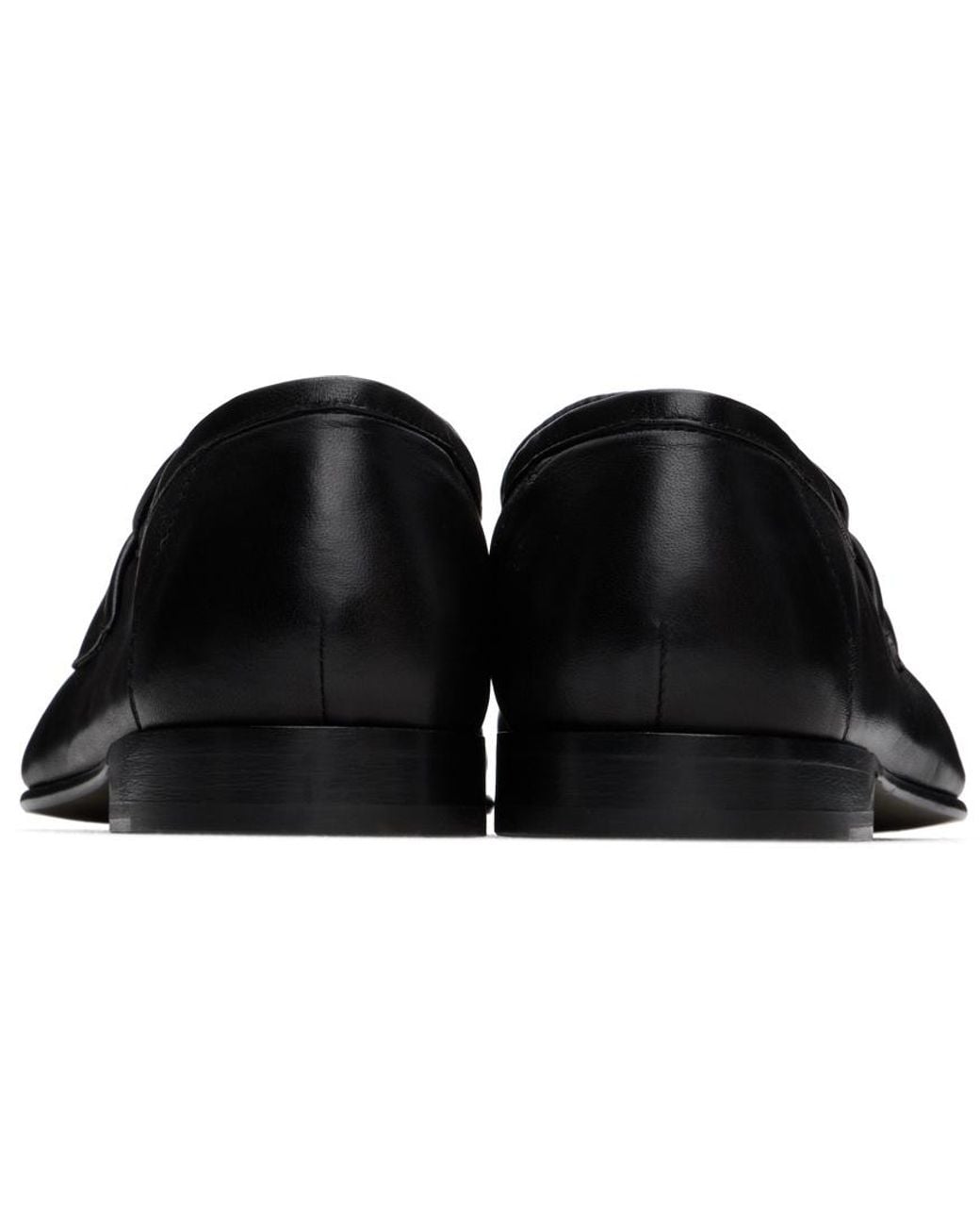 The Row Black Soft-Leather Loafers for men