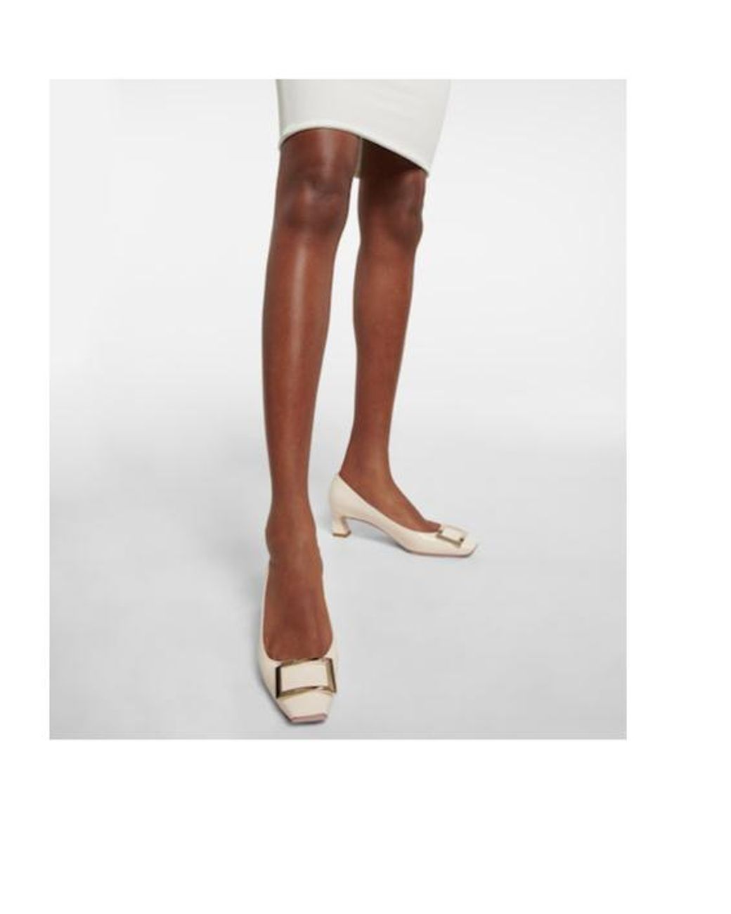 Roger Vivier Pink Trompette Patent Leather Pumps