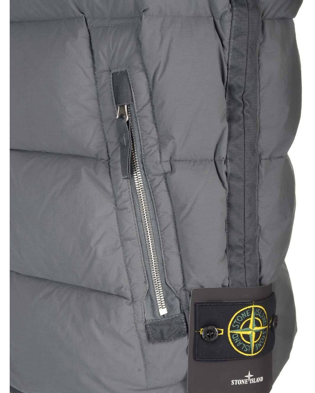 Stone Island Gray Seamless Tunnel Nylon Down-Tc Gilet for men