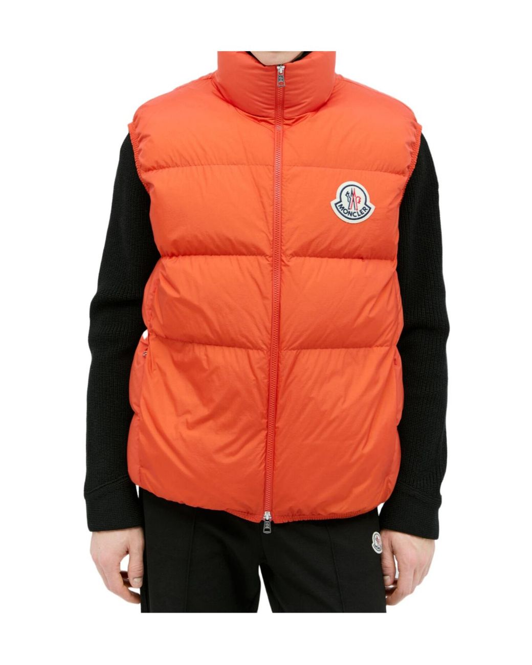 Moncler Orange Almaz Down Vest for men