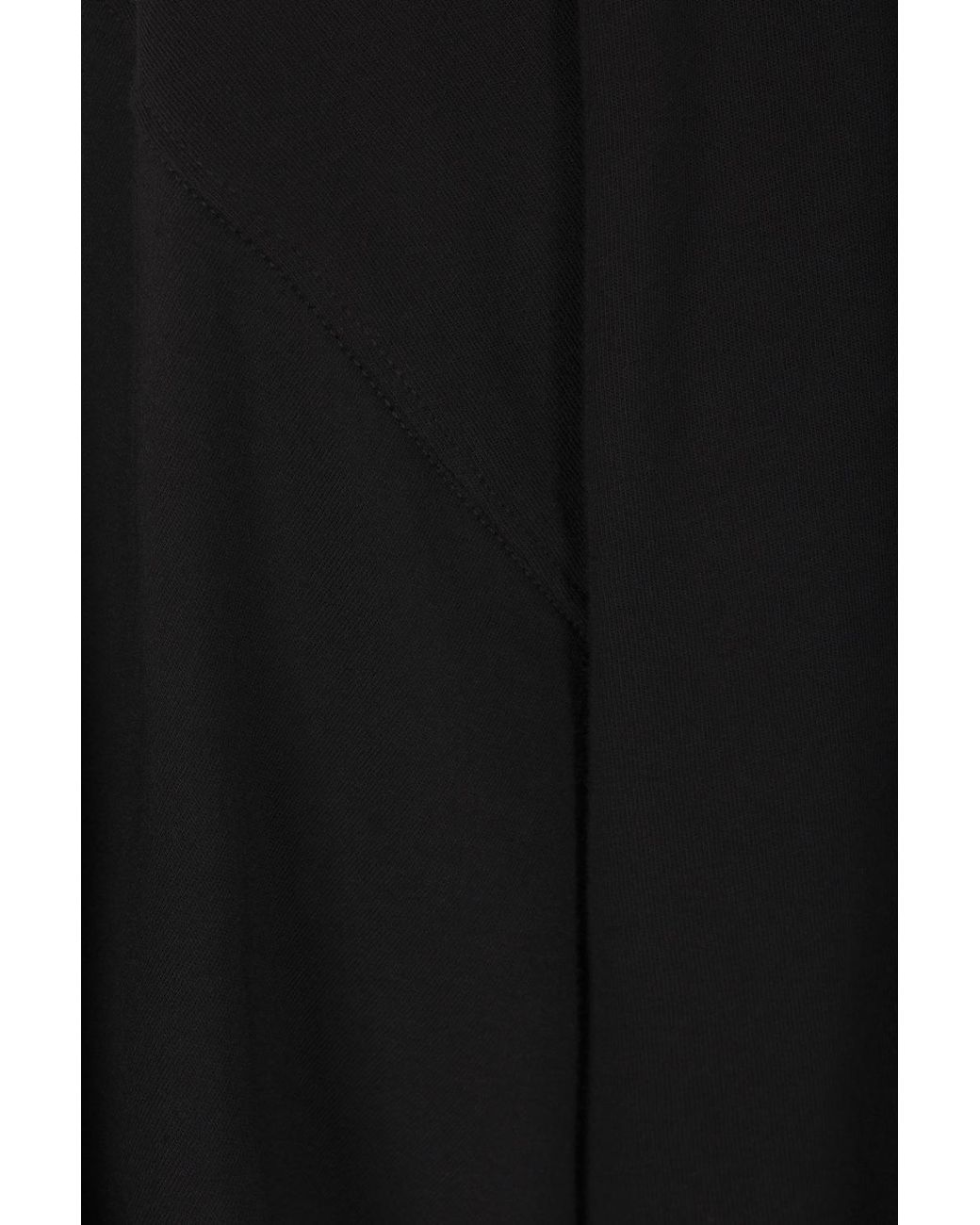 Rick Owens Black Crewneck Oversized T-Shirt for men