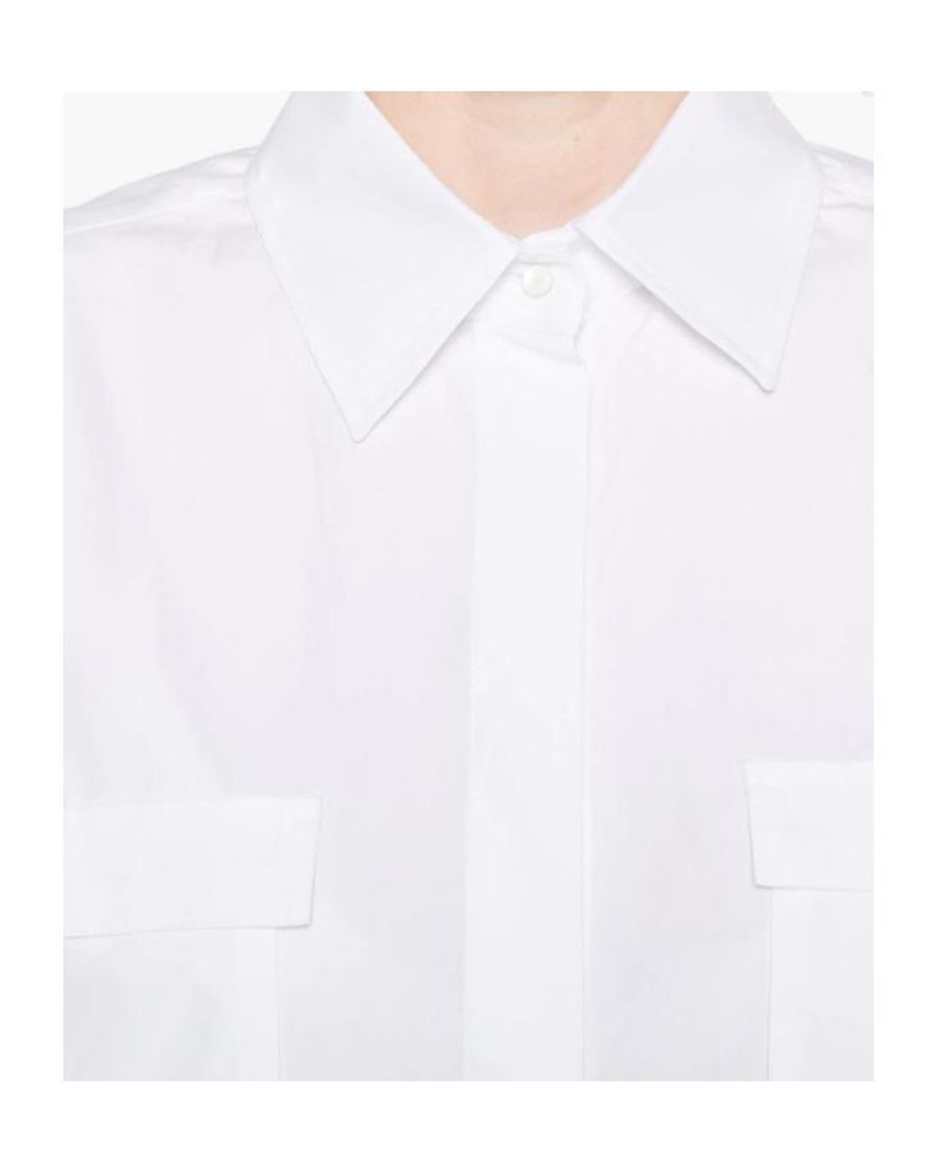 Max Mara White Long-Sleeved Shirt