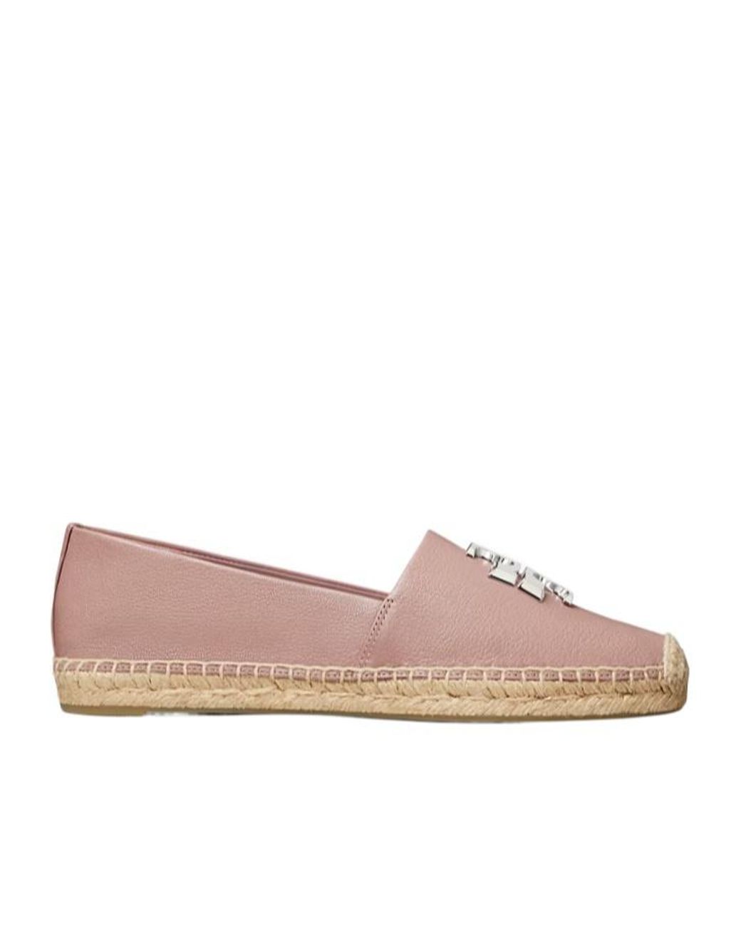 Tory Burch Brown Eleanor Logo Plaque Espadrilles
