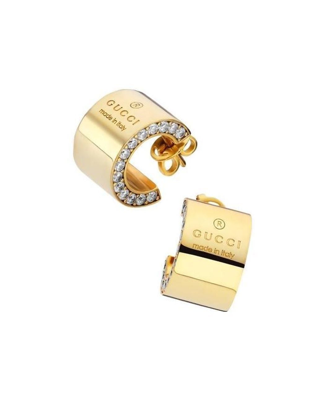 Gucci Metallic Trademark Earrings