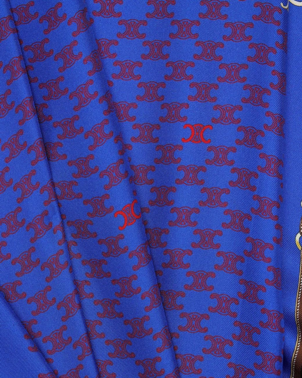 Céline Blue Avenue Foch Bandana, 55