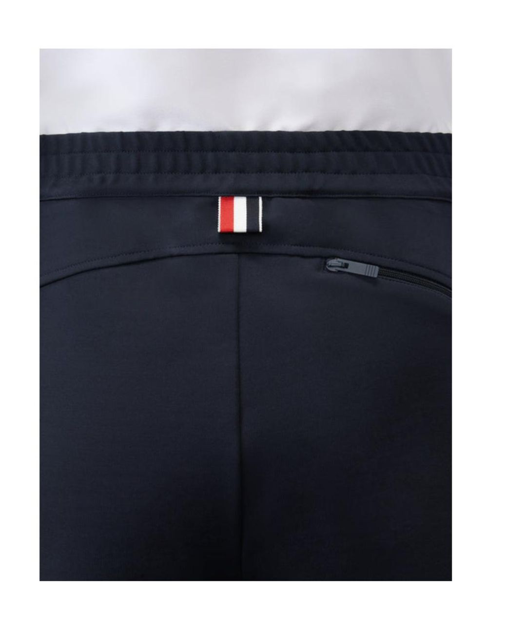 Thom Browne Blue Zipped Pocket Shorts for men