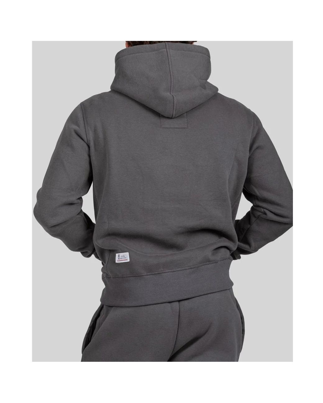 PODHIO Gray Hooded Zip Sweatshirt for men