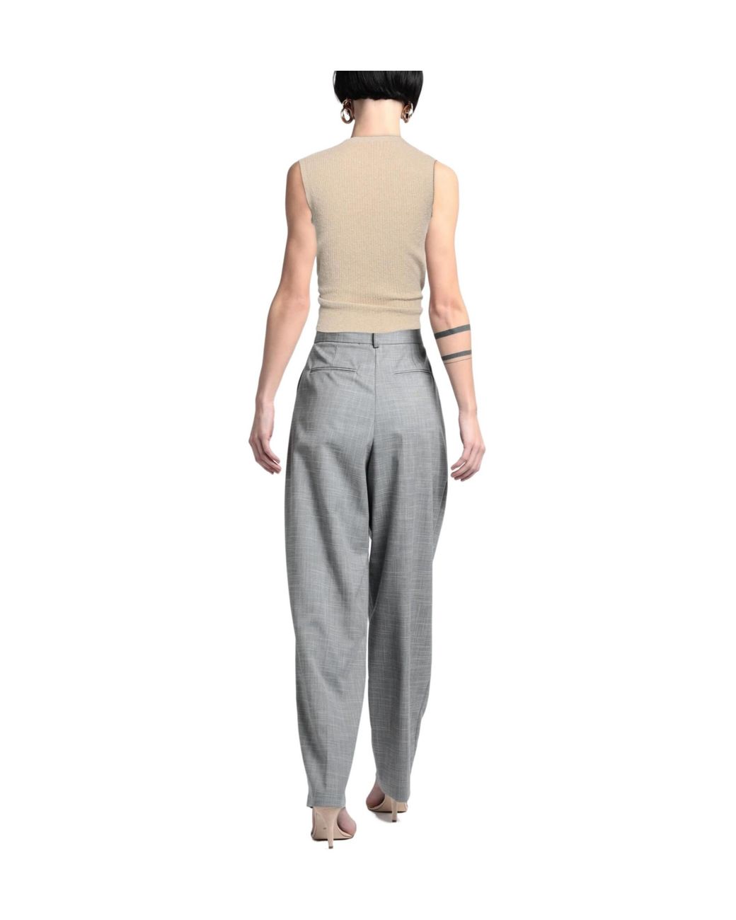 Jacquemus White Two-Tone Knit Top