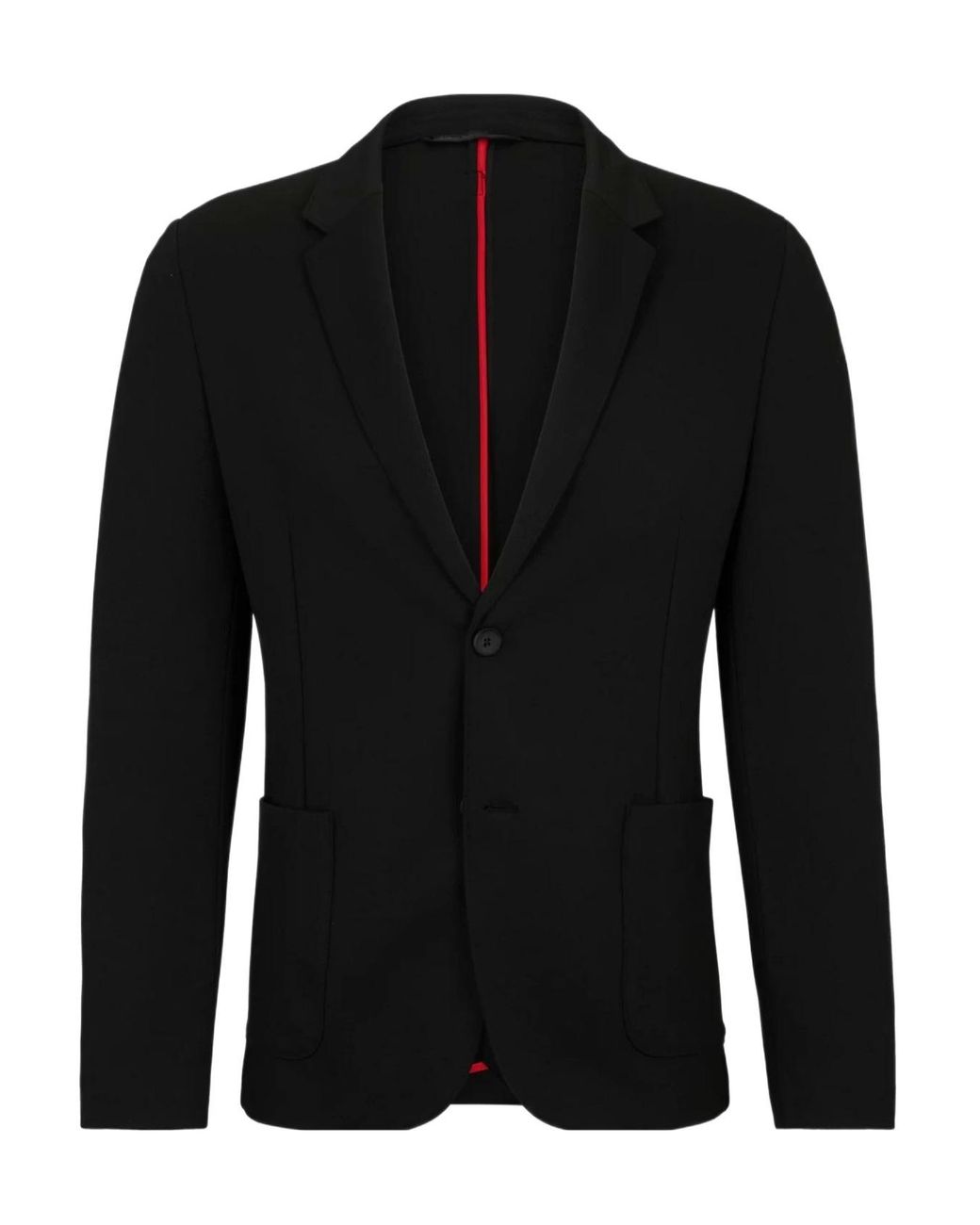 Boss Black Collared Long-Sleeved Casual Jacket for men