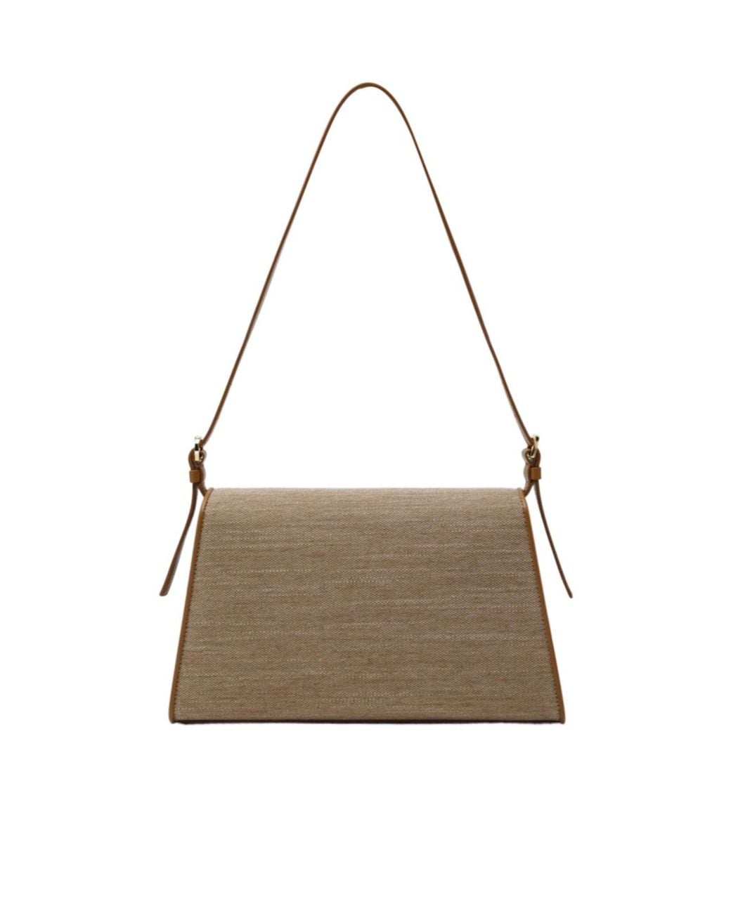 SAVETTE Metallic Structured Shoulder Bag