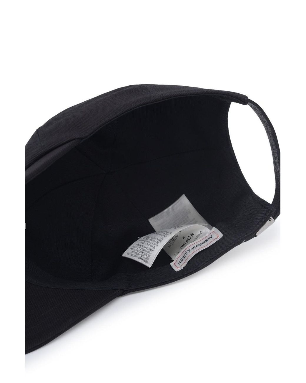 McQueen Blue Logo Embroidered Baseball Cap for men