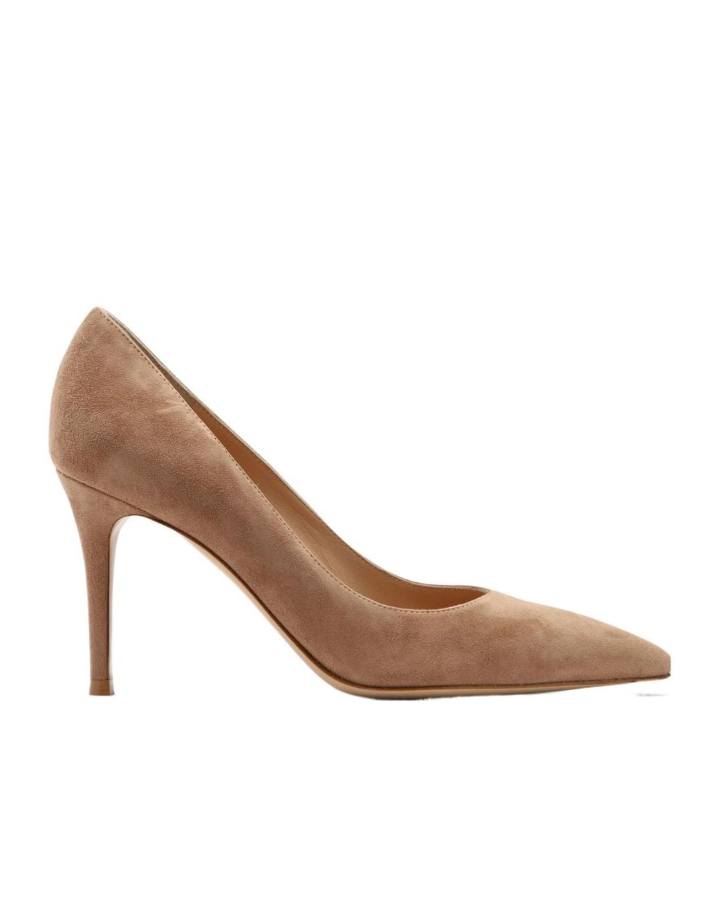 Gianvito Rossi Brown Pointed-Toe High Heels