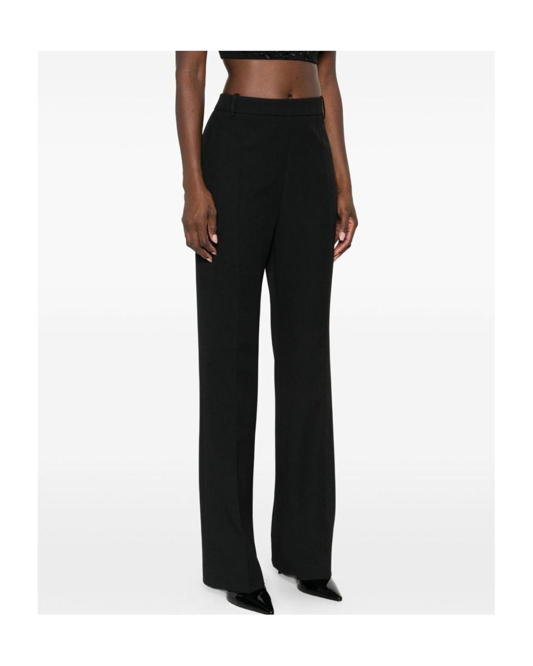 Pinko Black Belt Loop Trousers