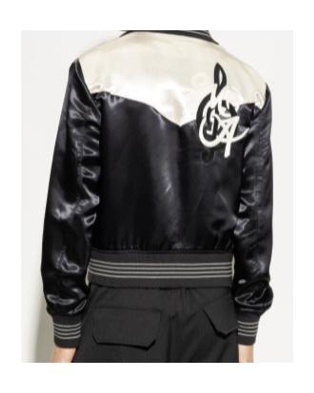 Amiri Black Logo Patch Bomber Jacket for men