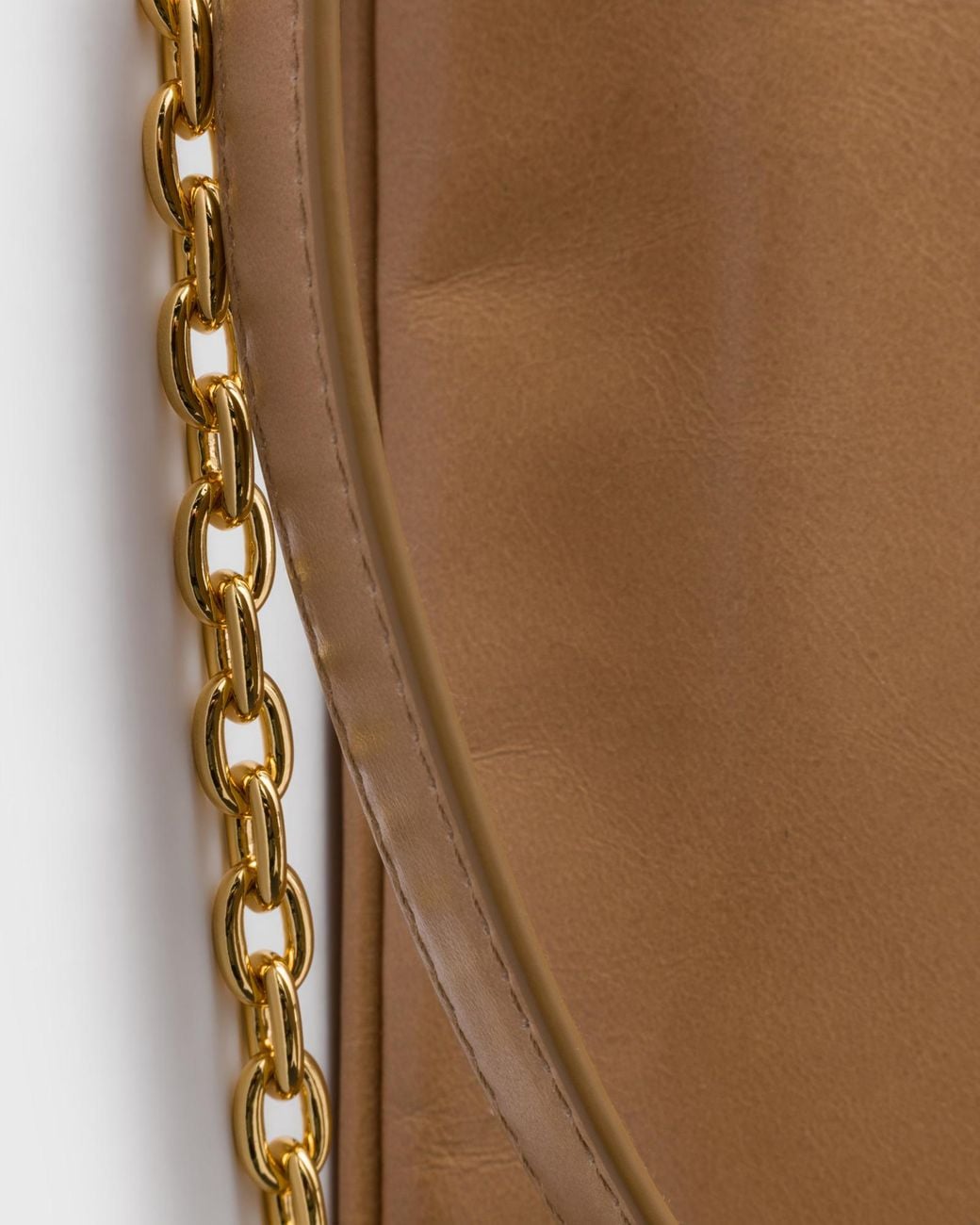 Prada Brown Leather Shoulder Bag