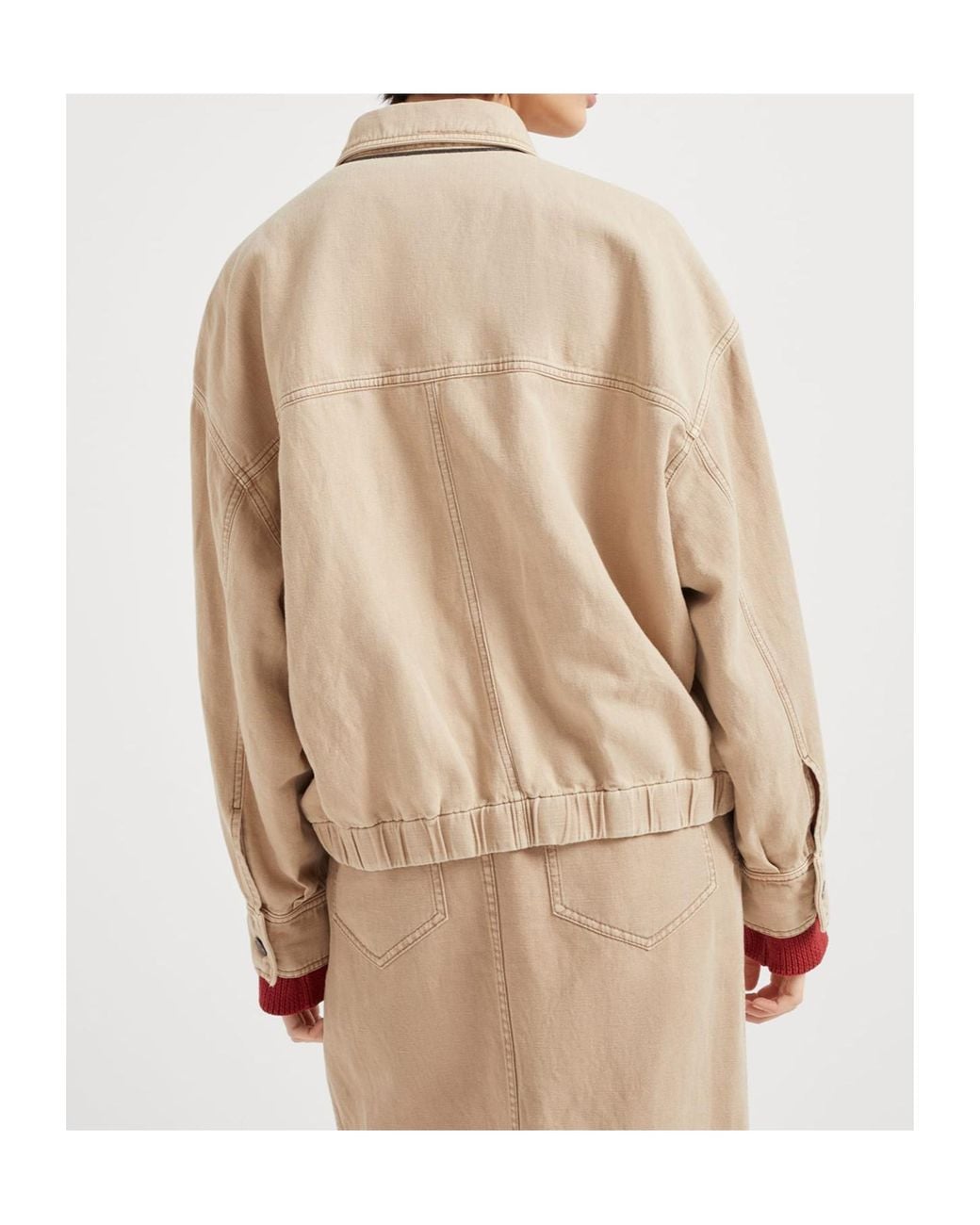 Brunello Cucinelli Natural Monili Jacket