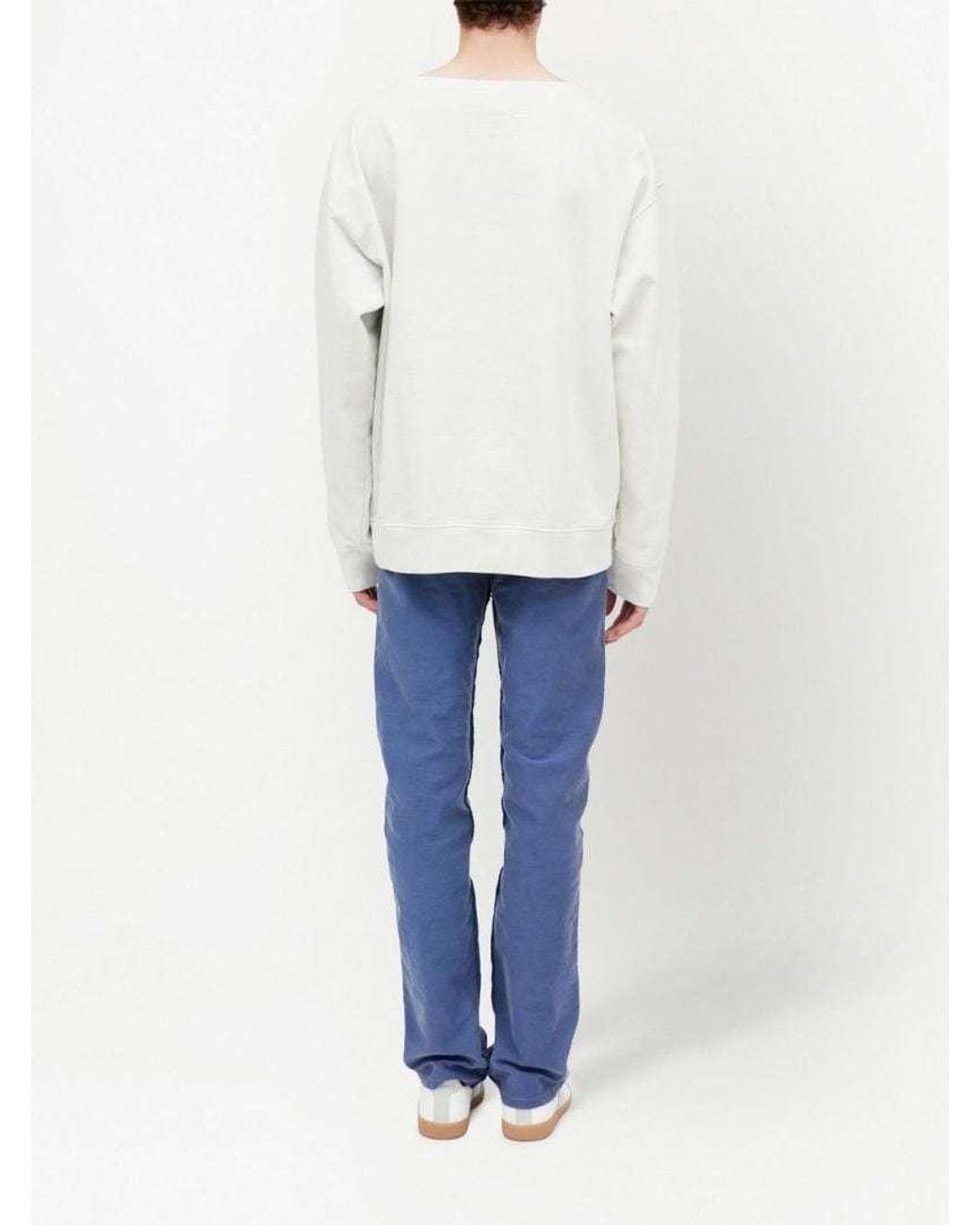 Maison Margiela White Numeric Logo Sweatshirt for men
