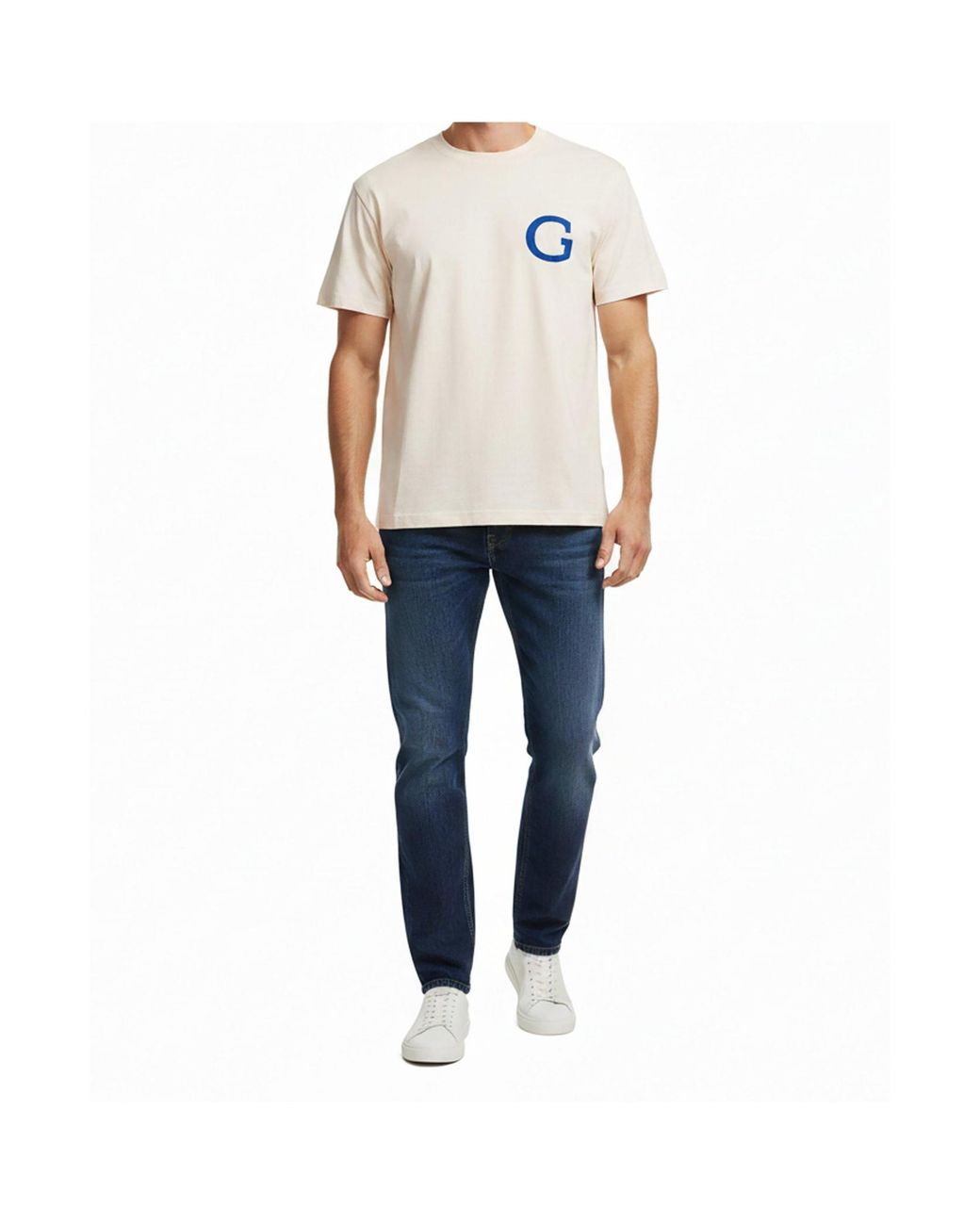 Gant White Logo Short Sleeve T-Shirt for men