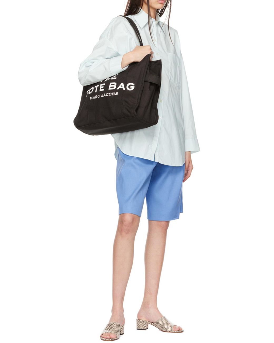 Marc Jacobs Black Logo Printed Handbag