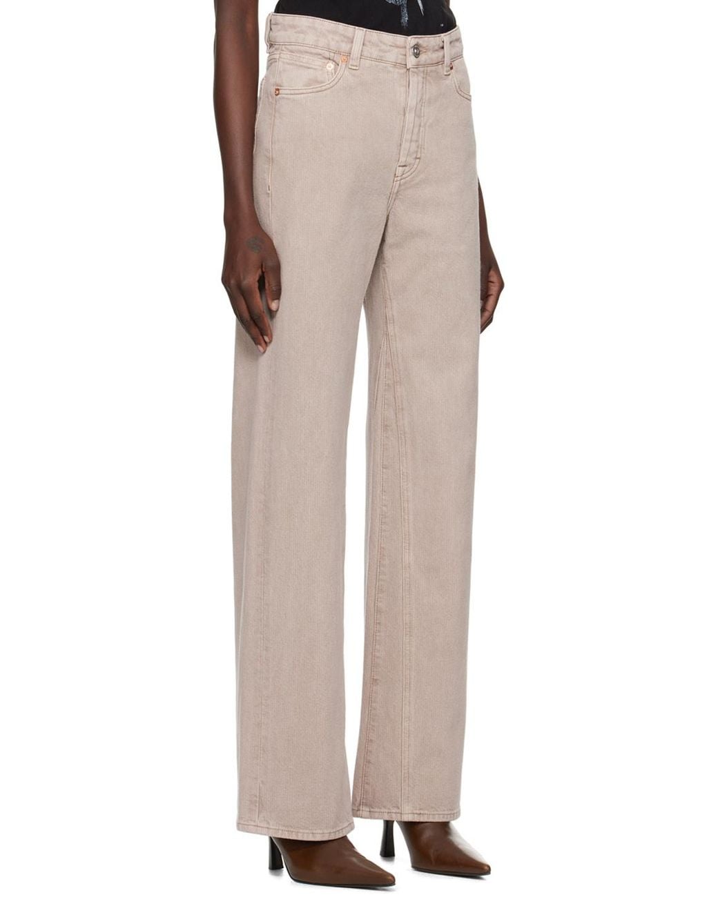 Our Legacy Gray Treble Cut Wide-Leg Jeans