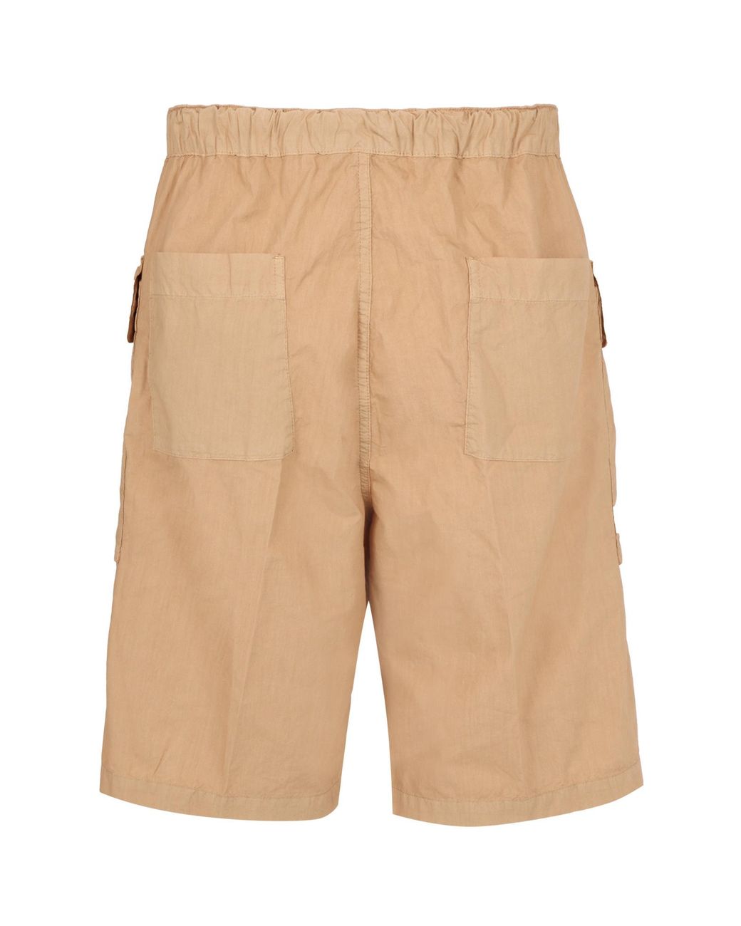 Aspesi Natural Logo-Patch Cotton Cargo Shorts for men
