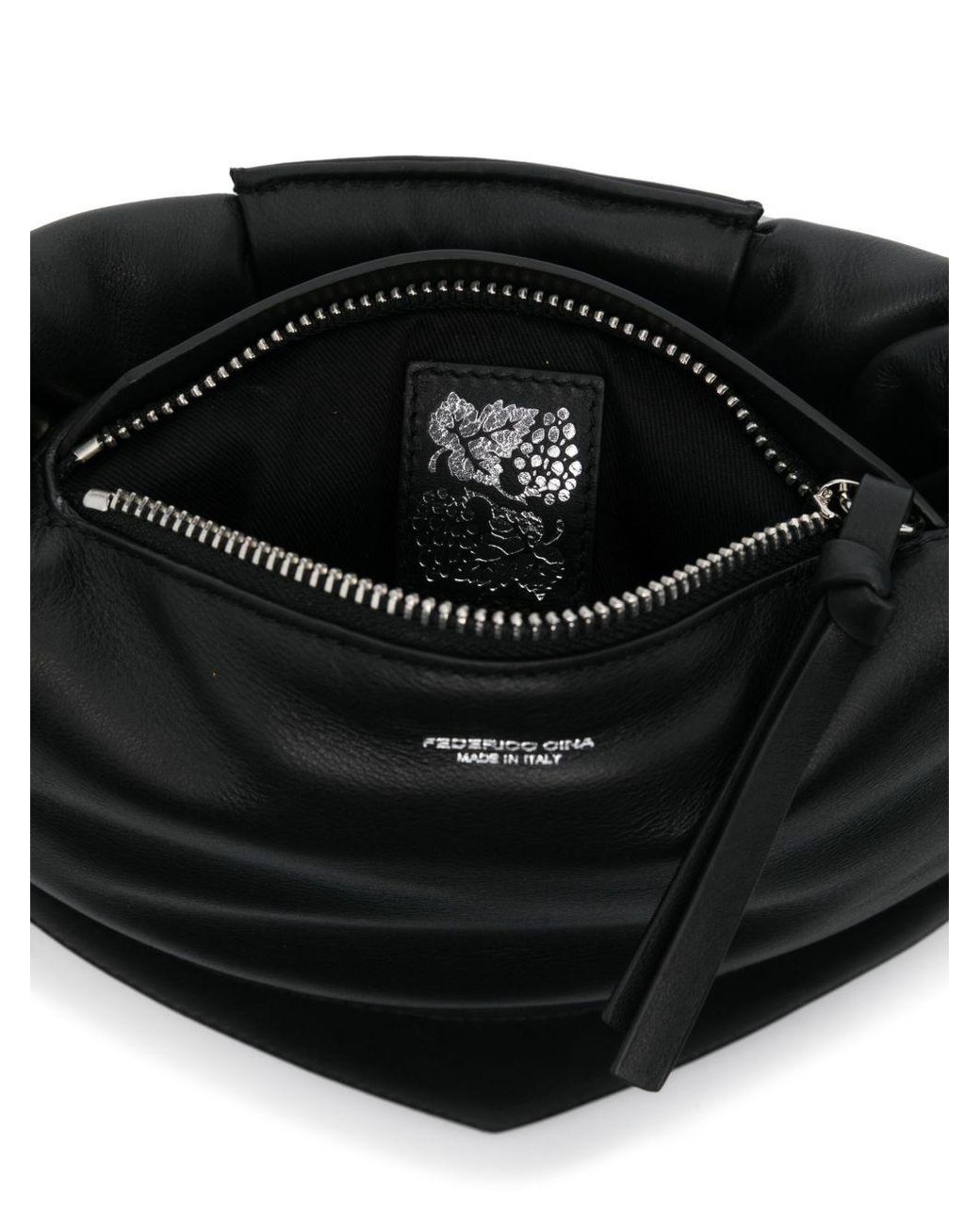 FEDERICO CINA Black Tortellino Shoulder Bag
