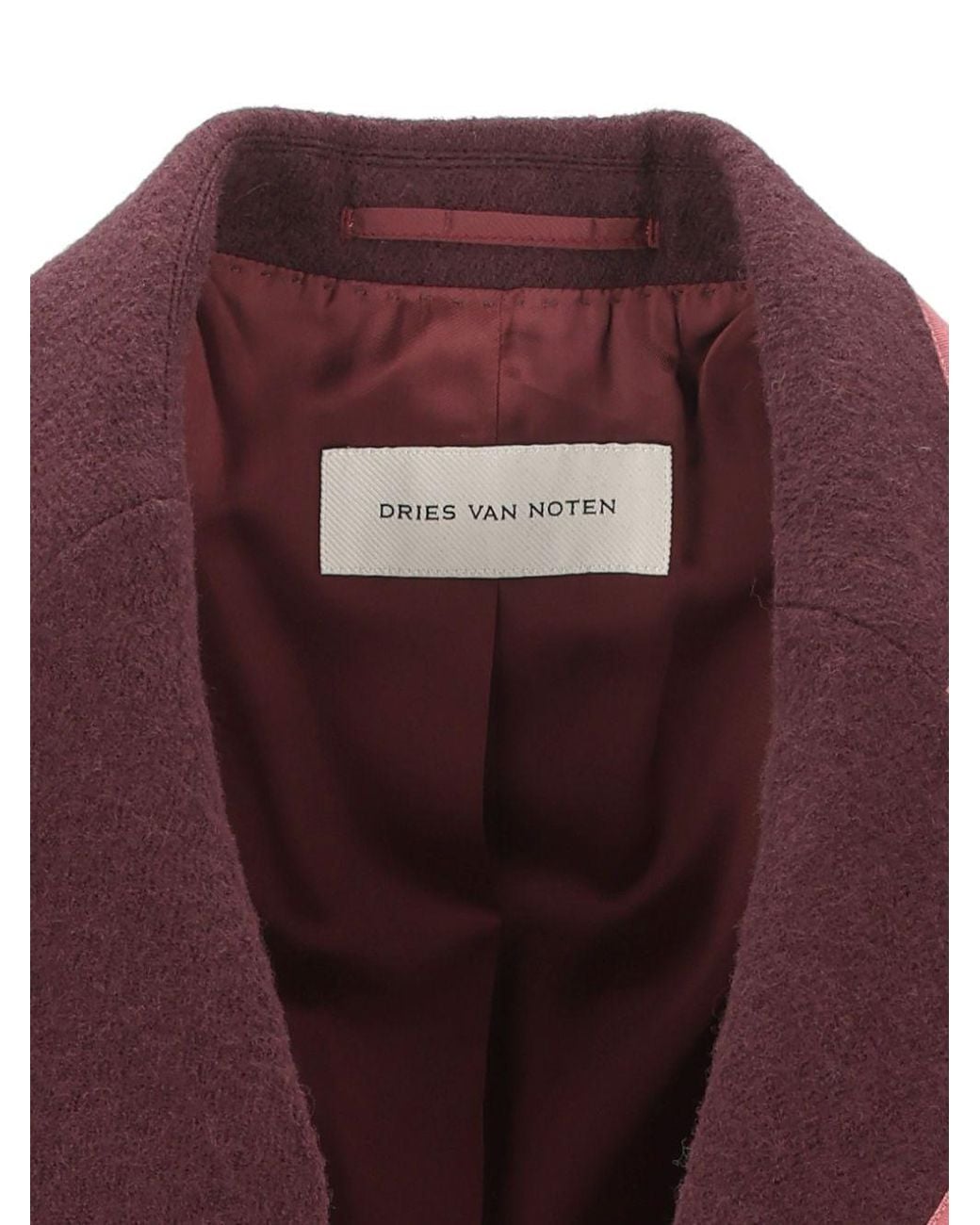 Dries Van Noten Purple Long-Sleeved Embroidered Suit Jacket