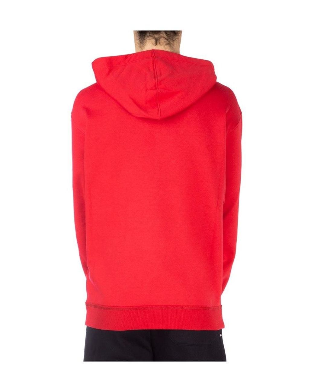 Valentino Red Vltn Motif Hoodie for men