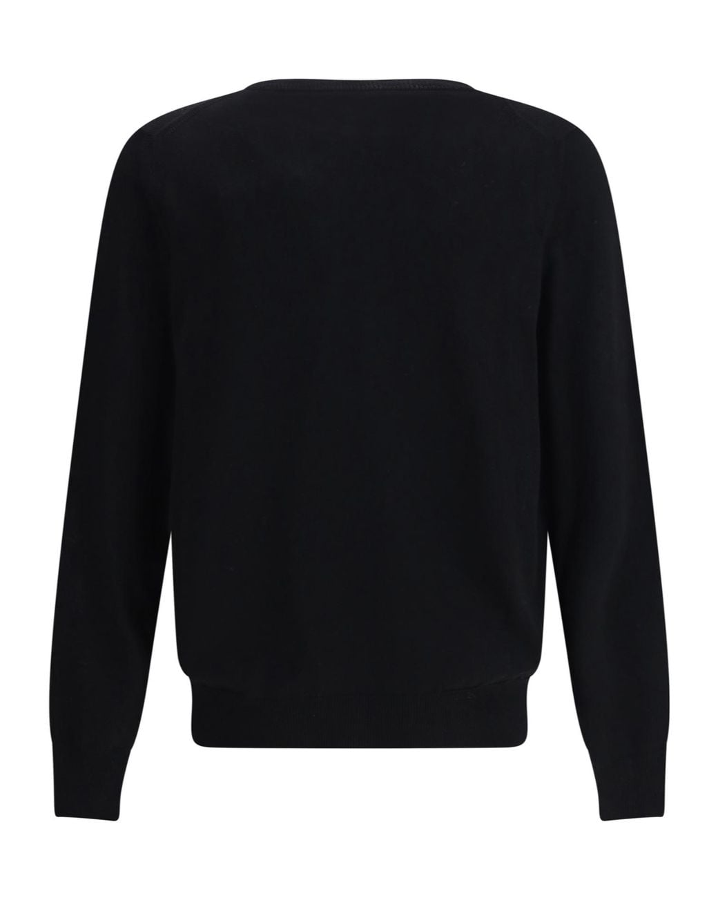 McQueen Blue Logo Intarsia-Knit Crewneck Jumper for men