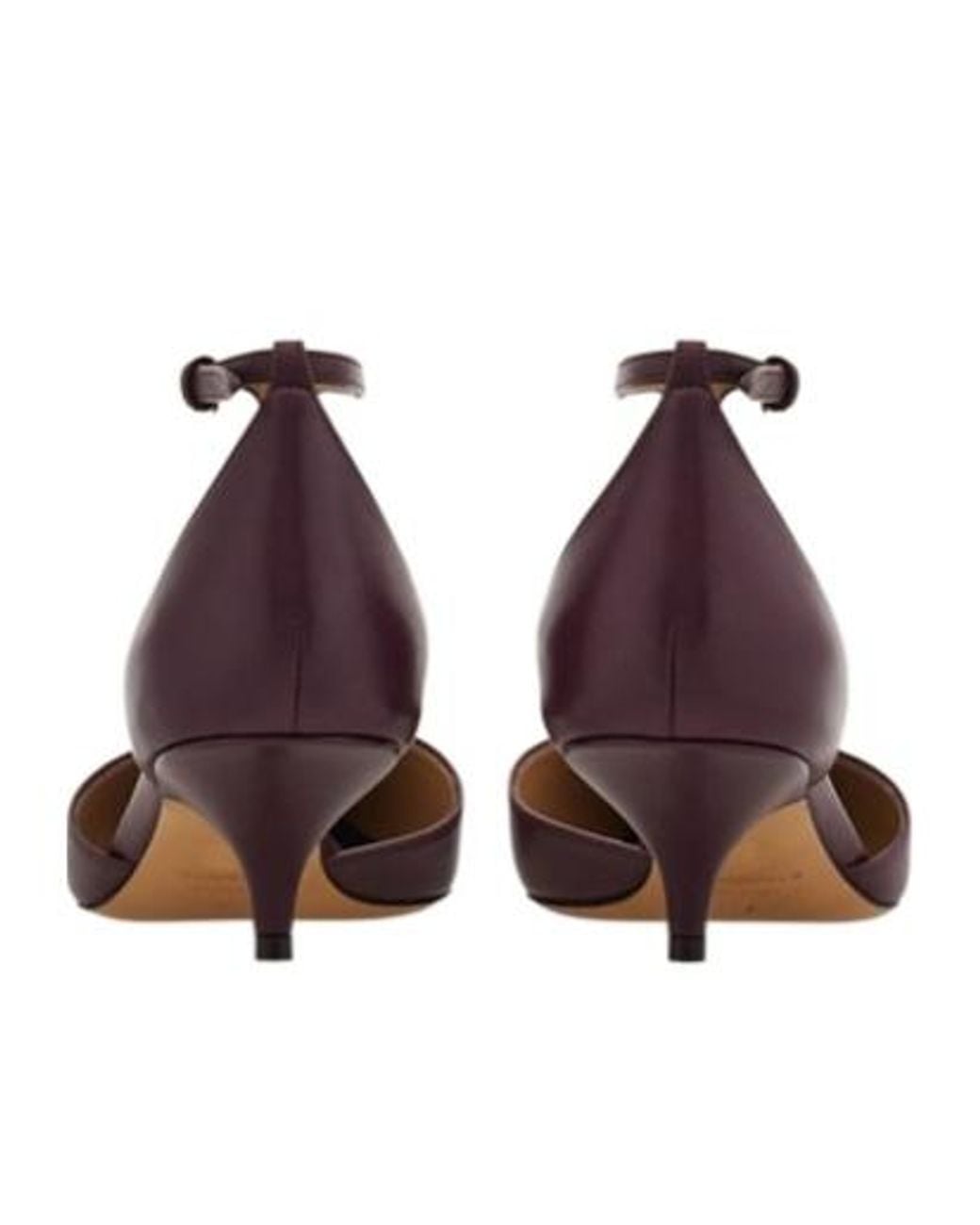 Ferragamo Brown F Buckle T-Strap Pump