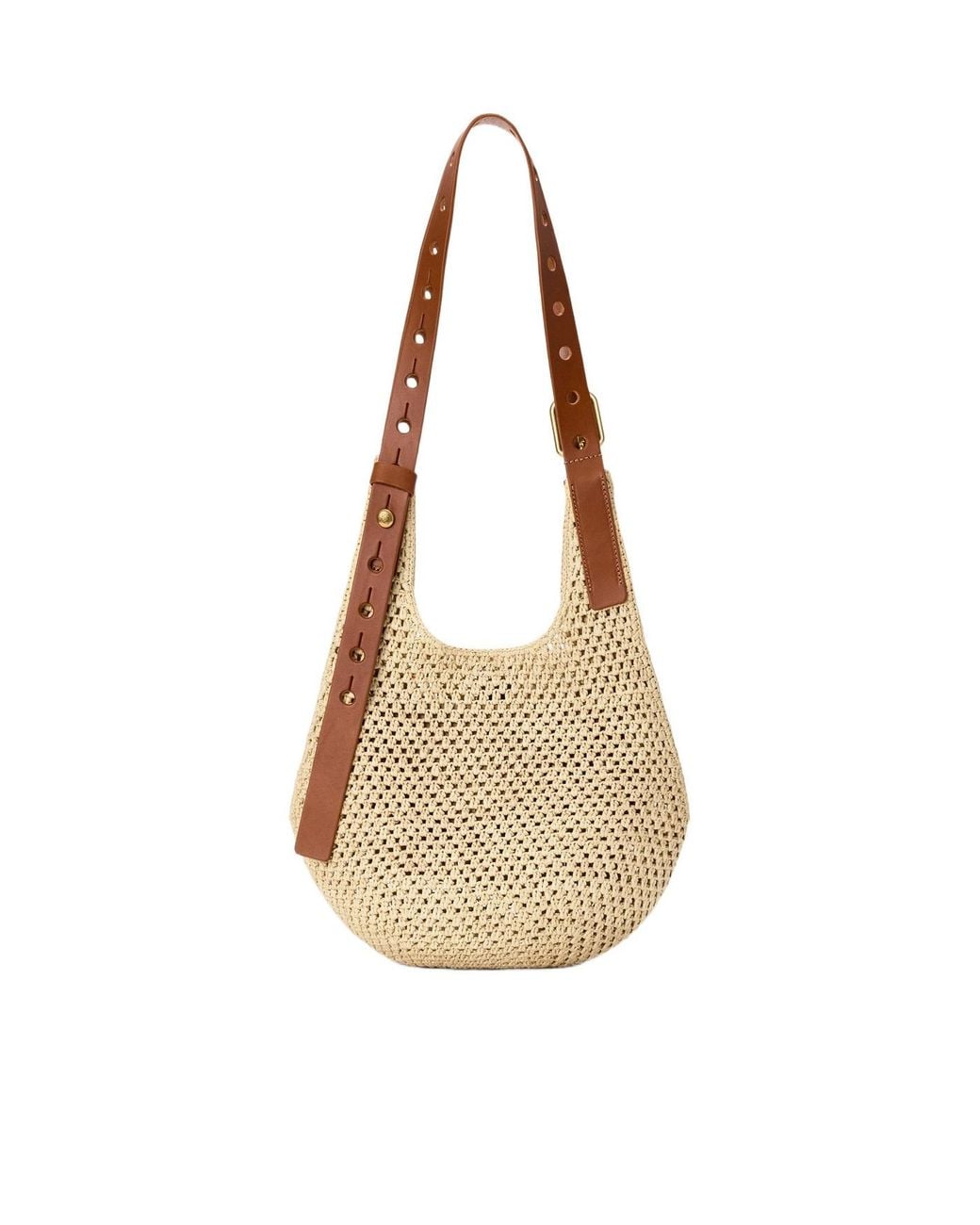 Loewe Natural Paulas Ibiza Punch Hole Shoulder Bag