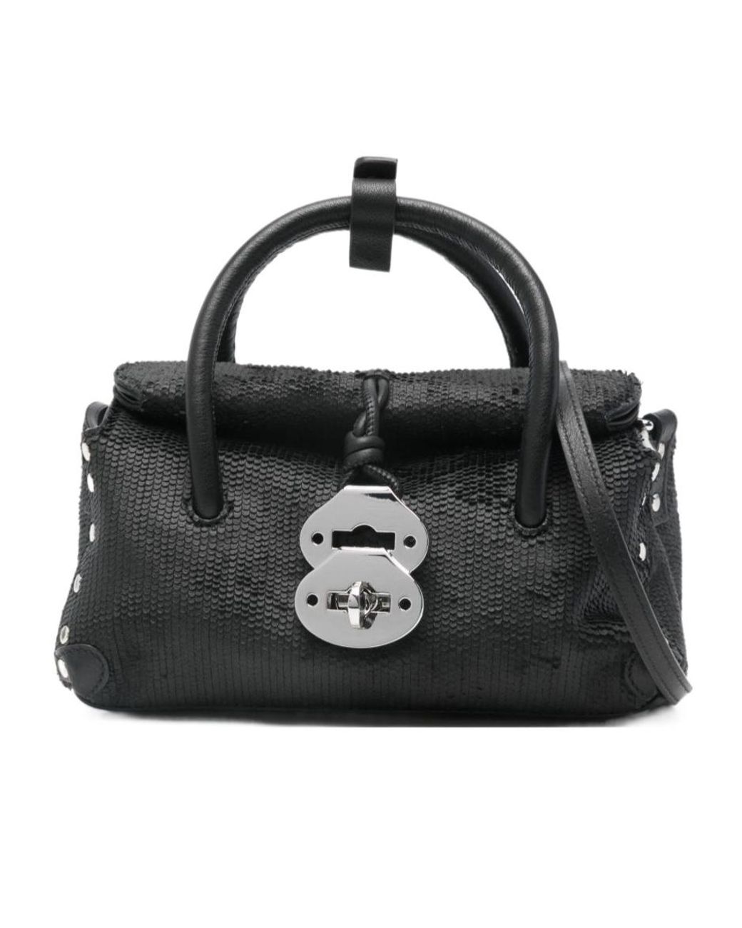Zanellato Black Top Handle Shoulder Bag