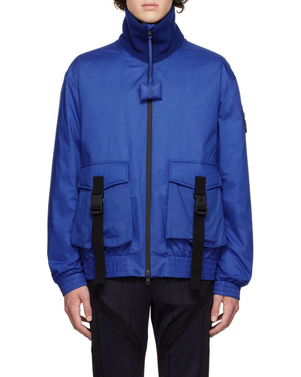 Moncler Blue X Jw Anderson Short Padded Jacket for men