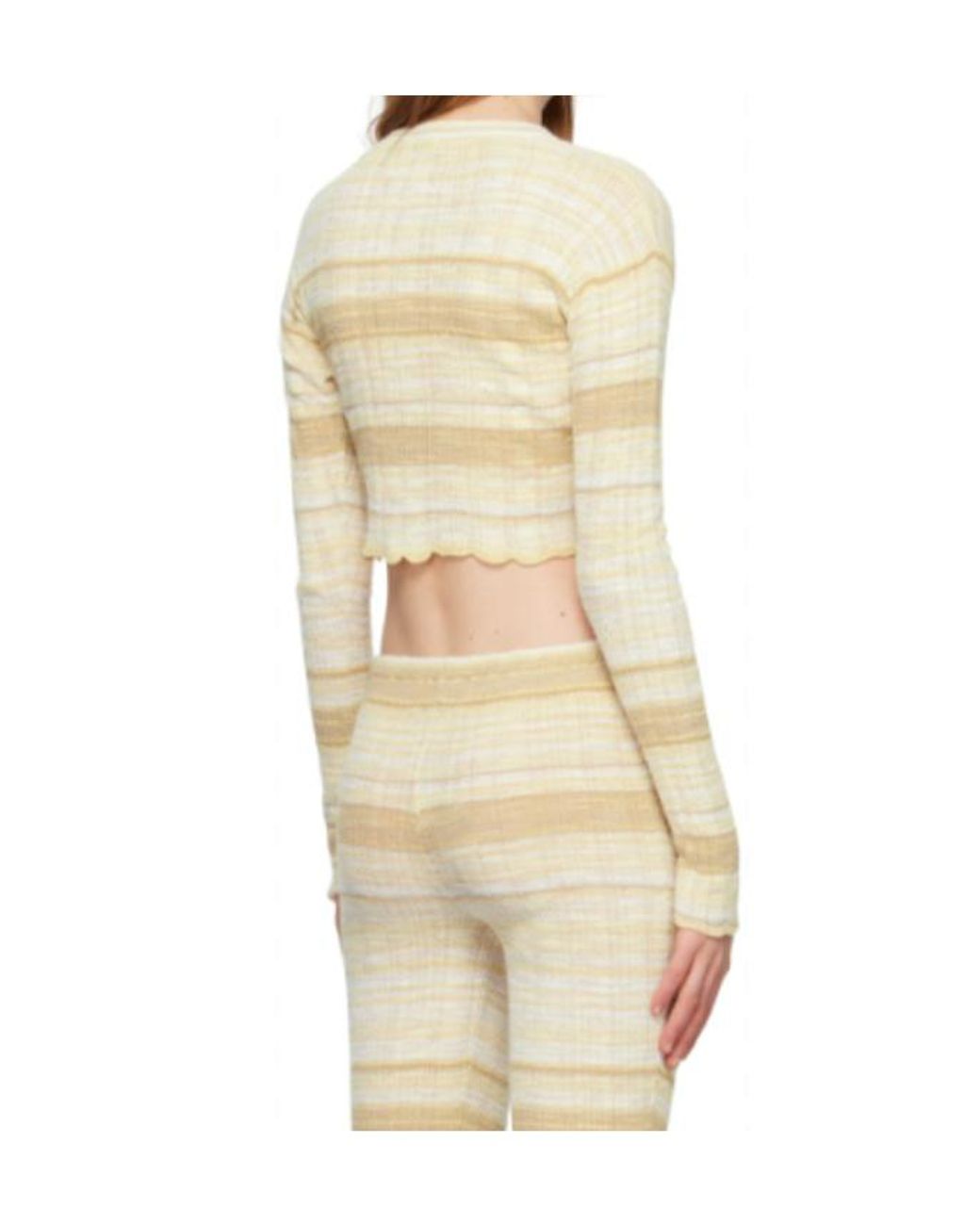 Acne Natural Rib Knitted Cardigan