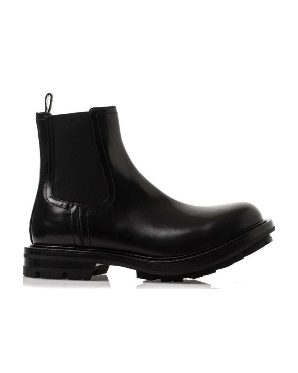 McQueen Black Watson Chelsea Boots for men