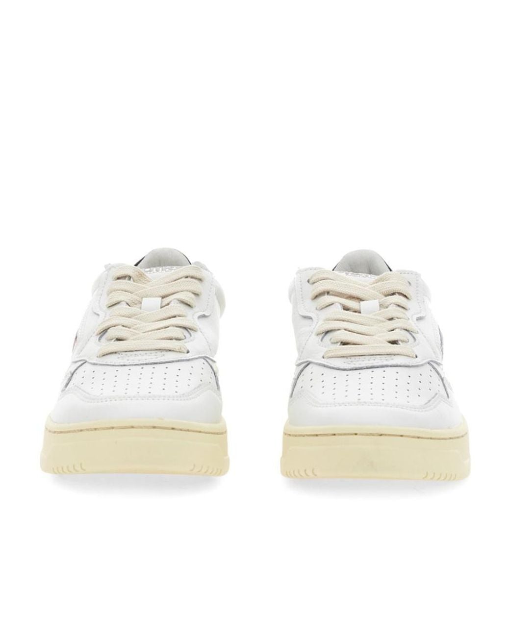 Autry White Low-Top Sneakers