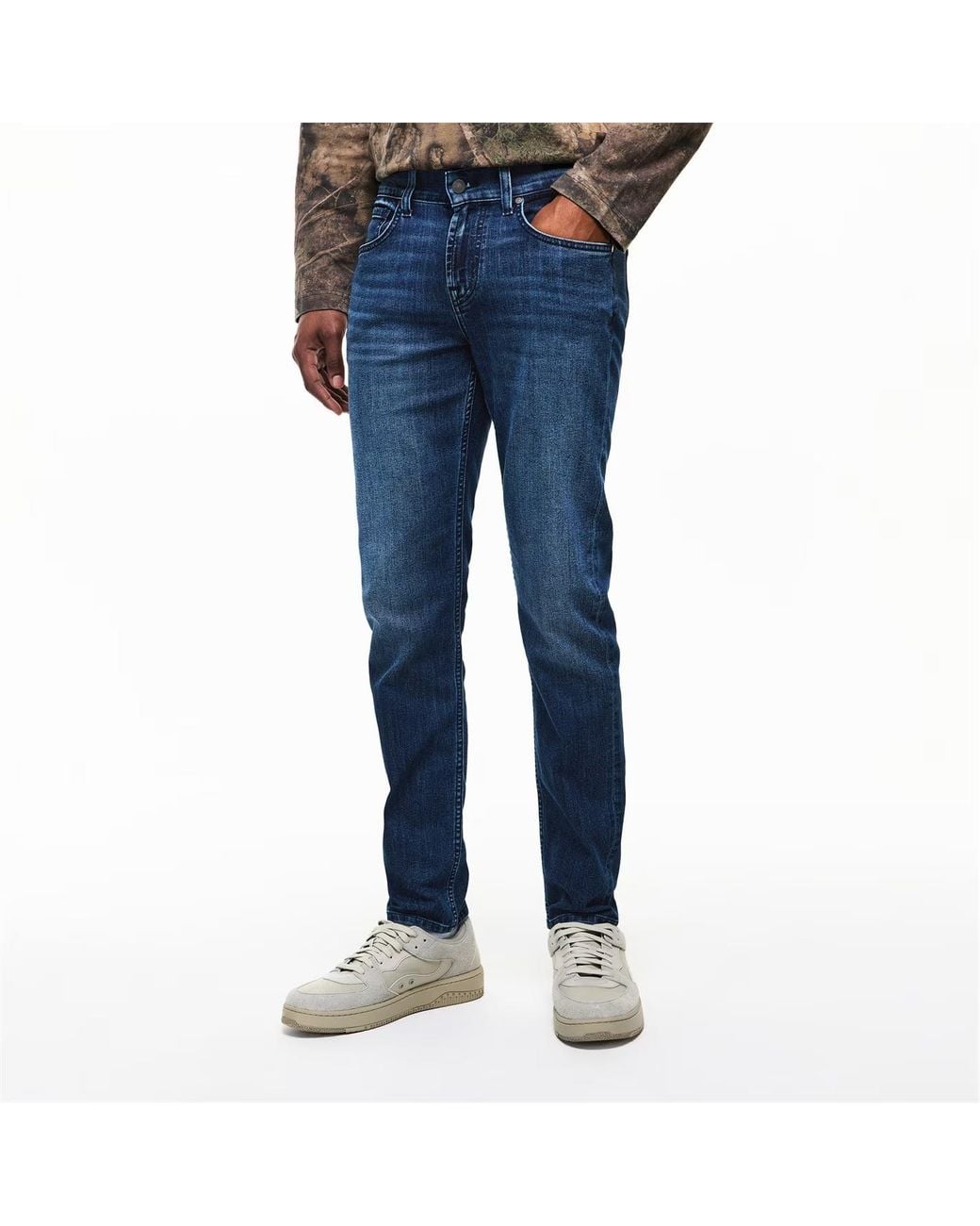 7 For All Mankind Blue 7Fam Slimmy Tapered Sn62 for men
