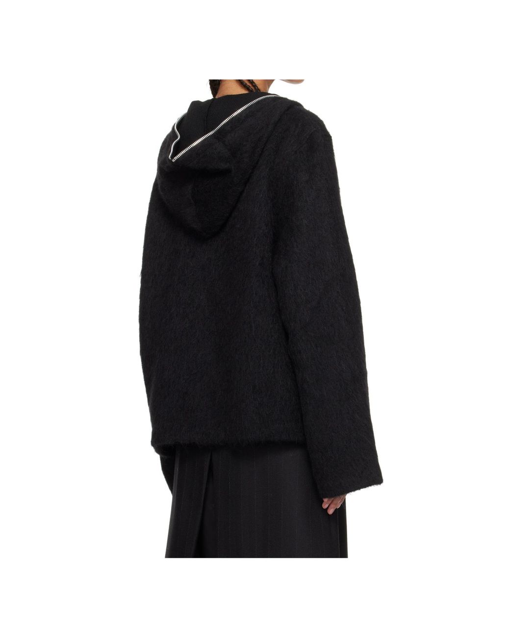 Our Legacy Black Full-Zip Long Sleeved Hoodie for men
