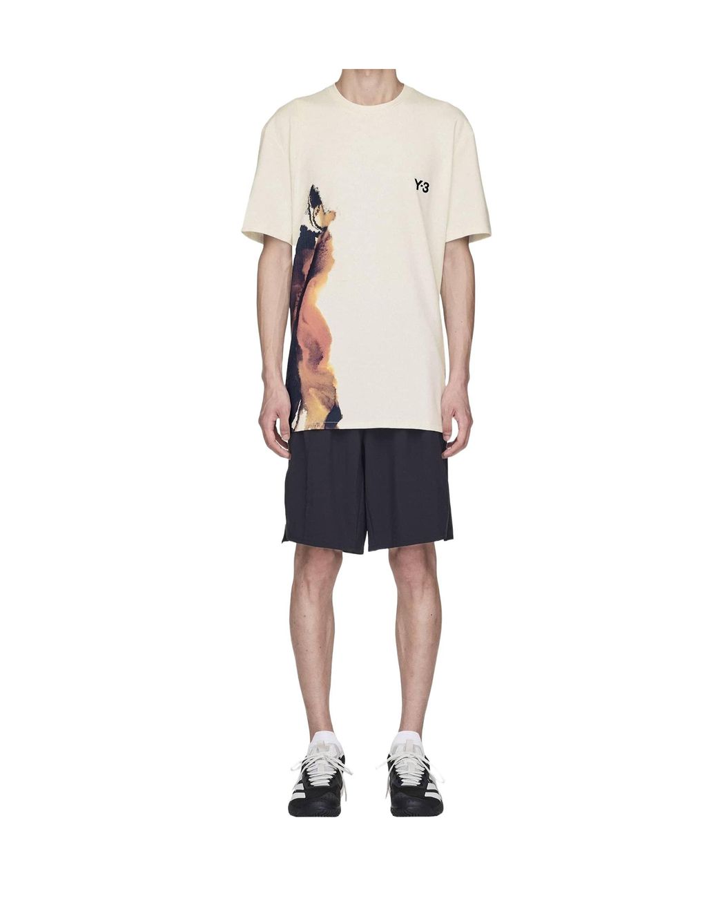 Y-3 Black Casual High-Waisted Shorts for men